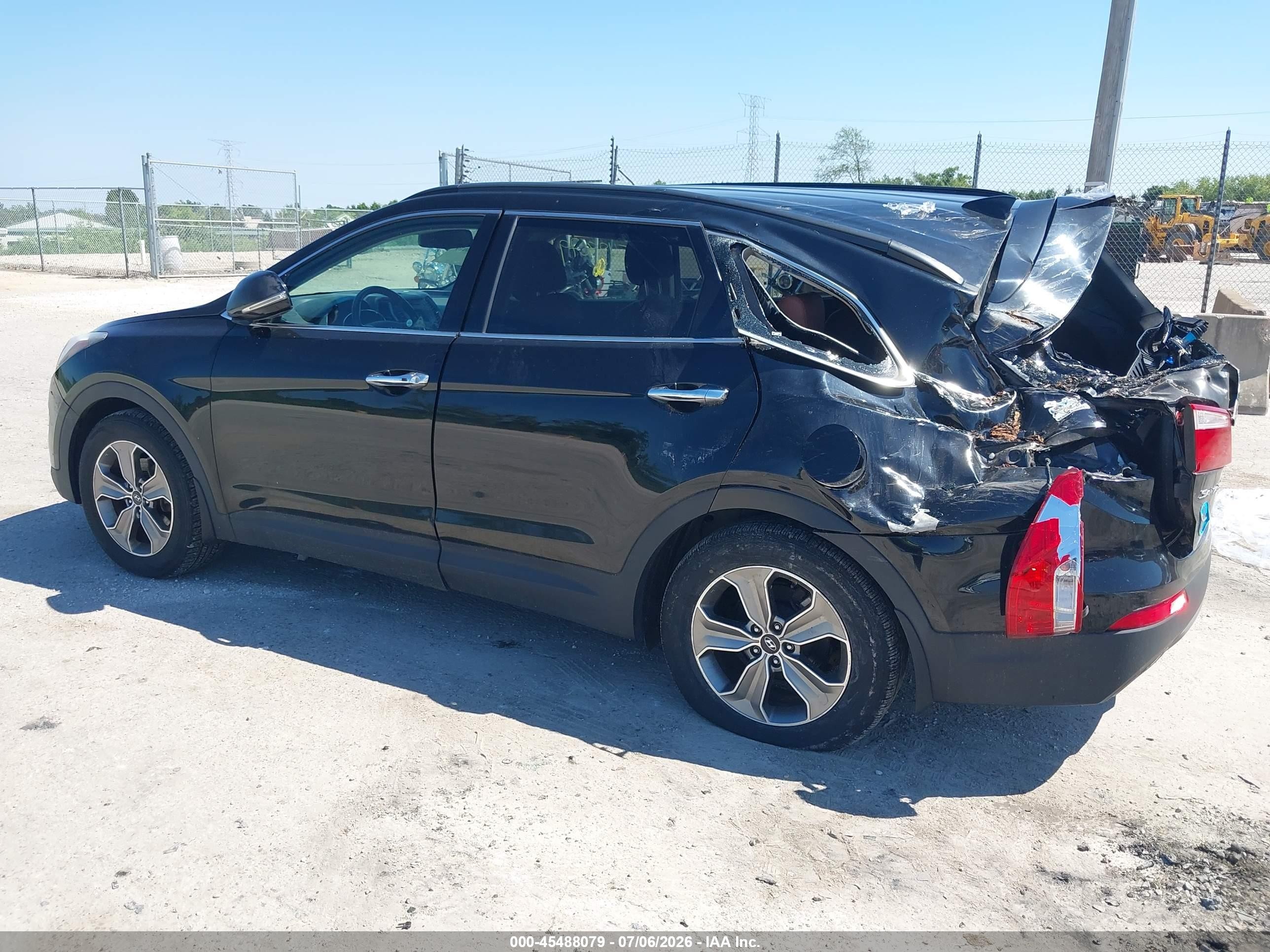 2014 Hyundai Santa Fe Limited Black vin: KM8SNDHF3EU042278
