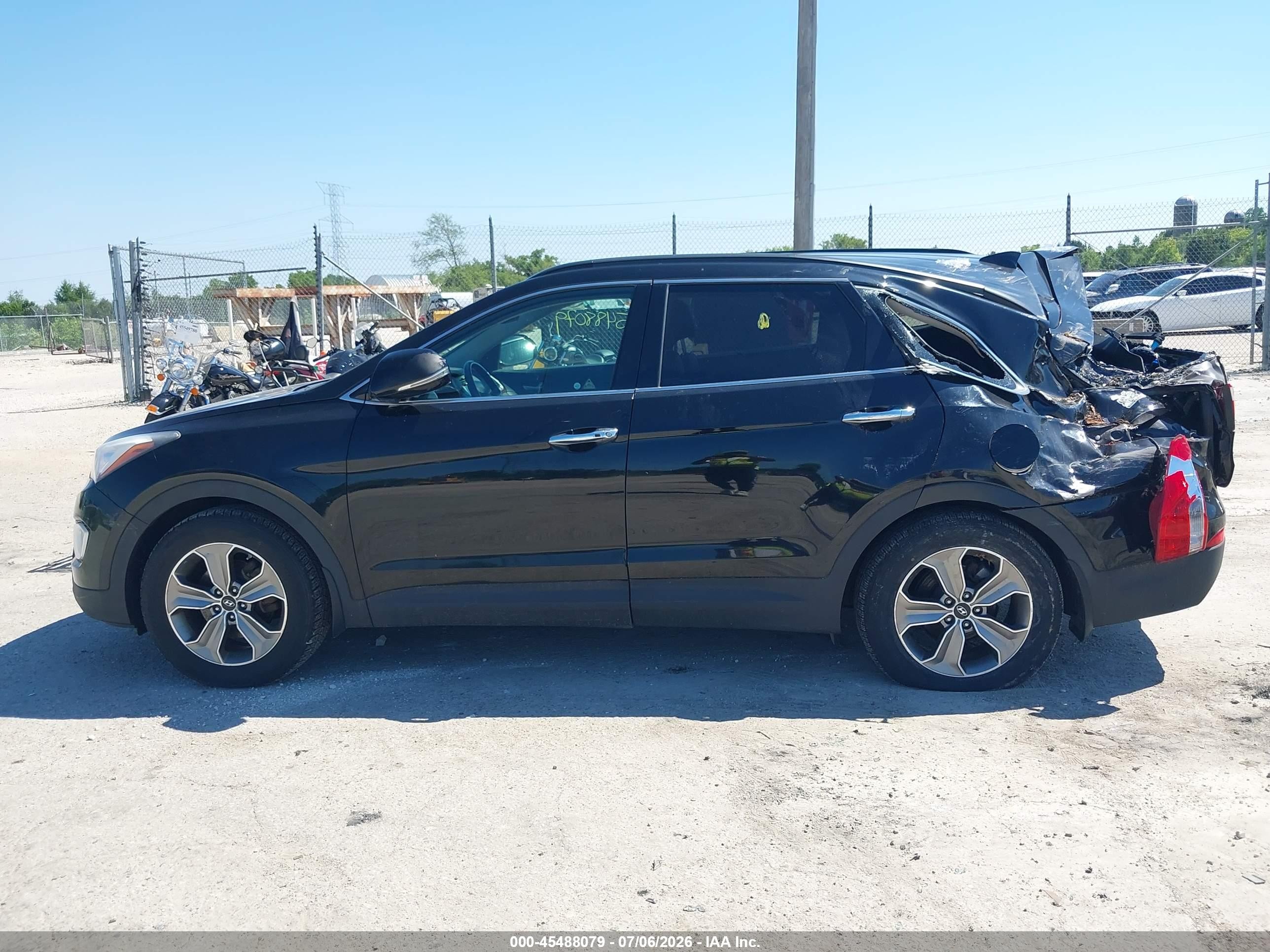2014 Hyundai Santa Fe Limited Black vin: KM8SNDHF3EU042278