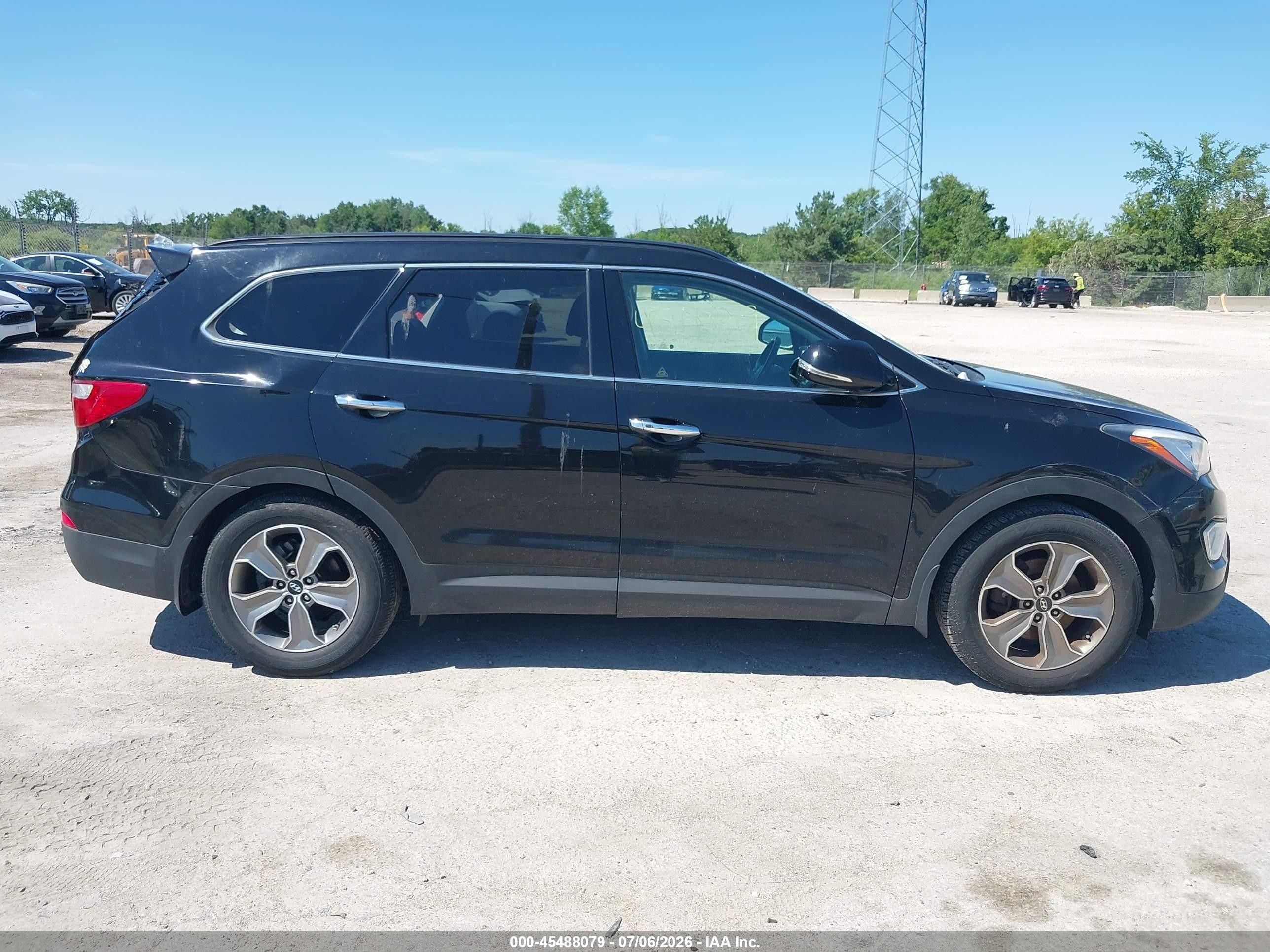 2014 Hyundai Santa Fe Limited Black vin: KM8SNDHF3EU042278