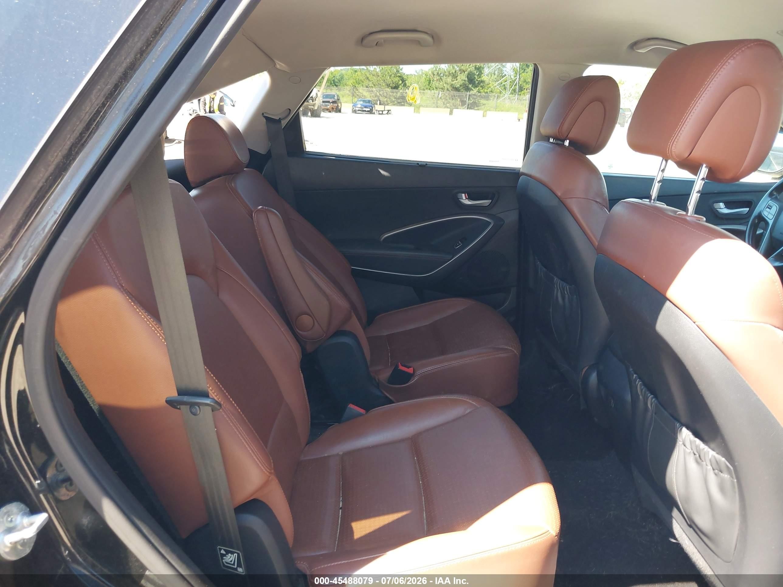 2014 Hyundai Santa Fe Limited Black vin: KM8SNDHF3EU042278