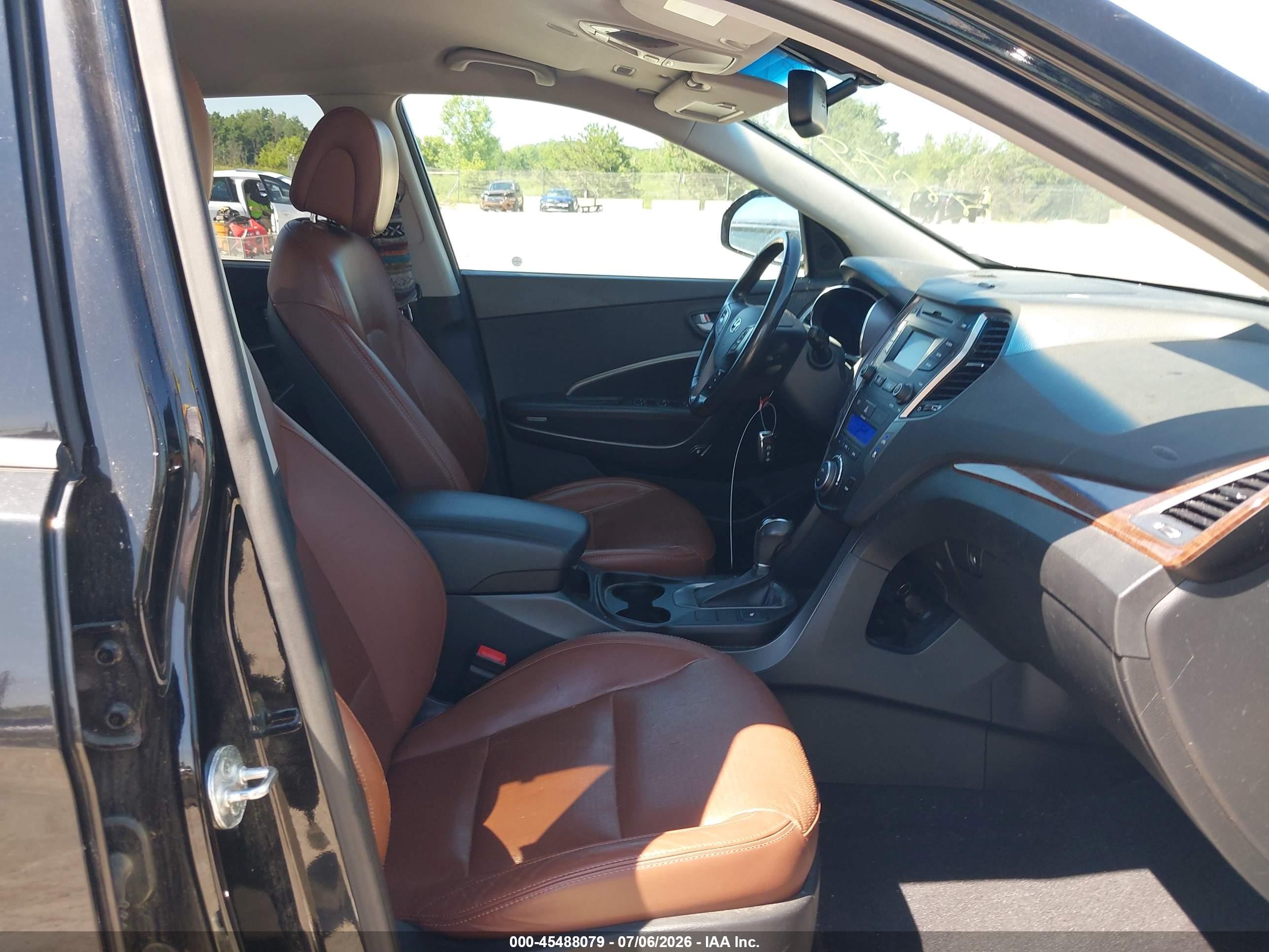2014 Hyundai Santa Fe Limited Black vin: KM8SNDHF3EU042278
