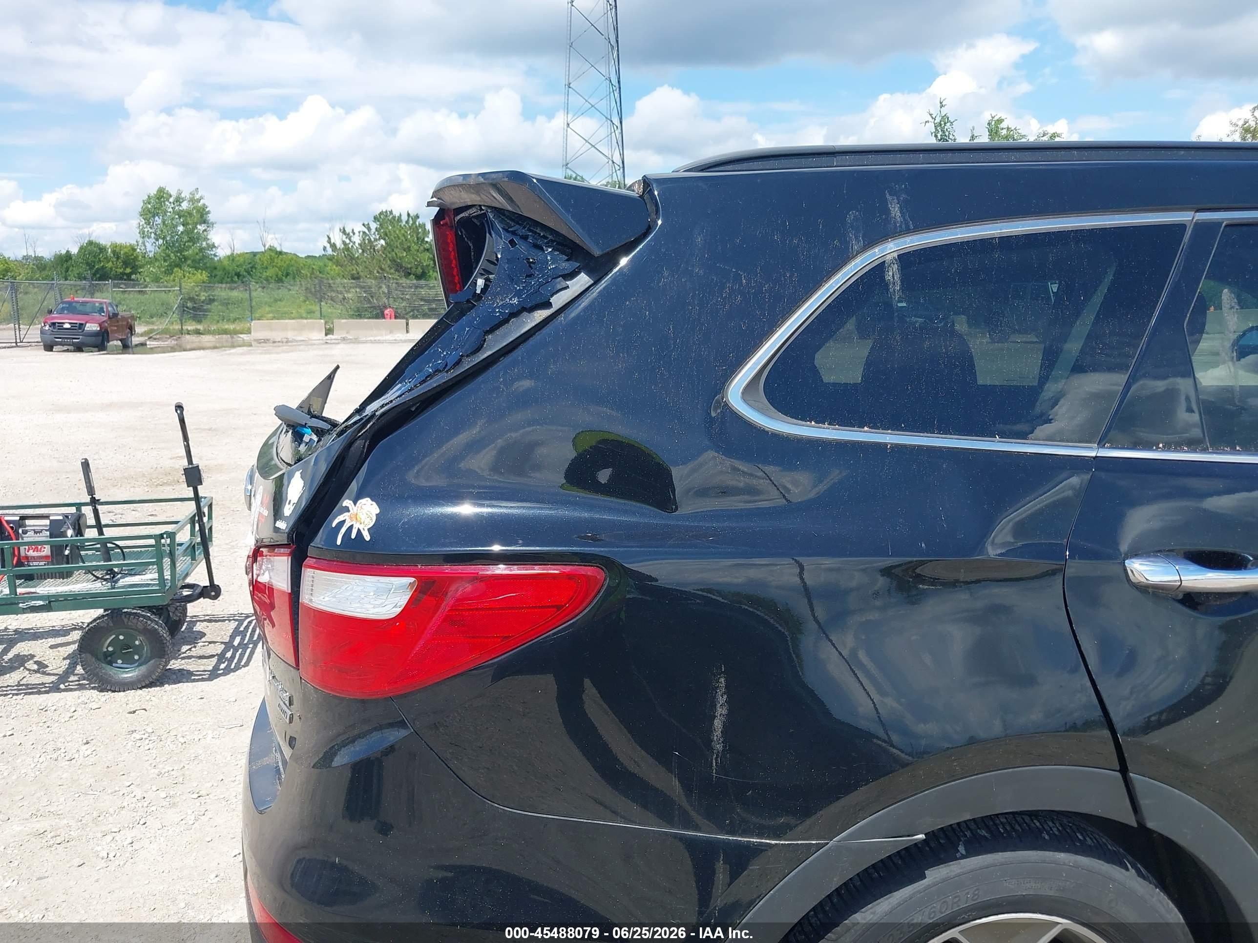 2014 Hyundai Santa Fe Limited Black vin: KM8SNDHF3EU042278