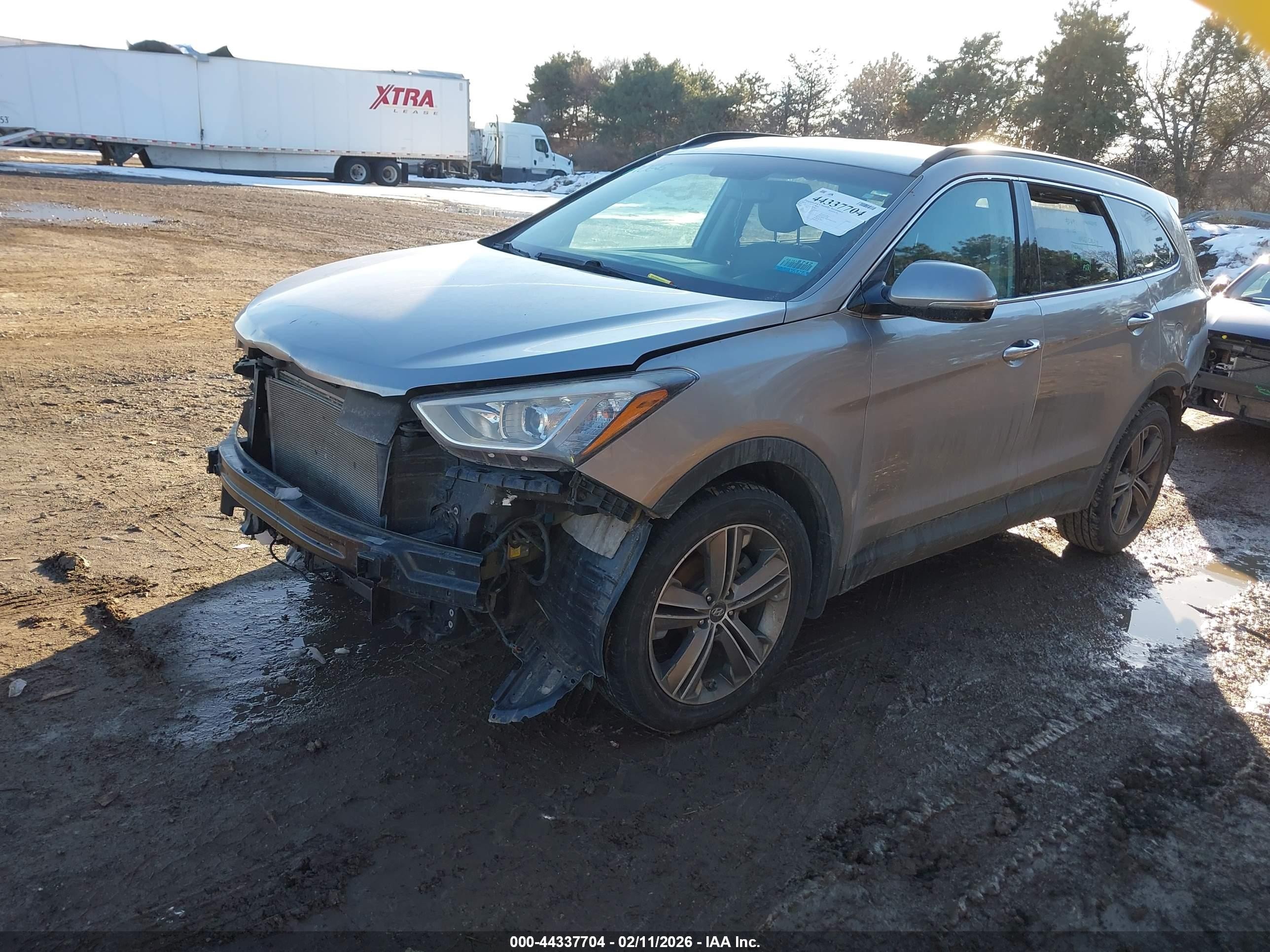 2014 Hyundai Santa Fe Limited Серый vin: KM8SNDHF3EU074647