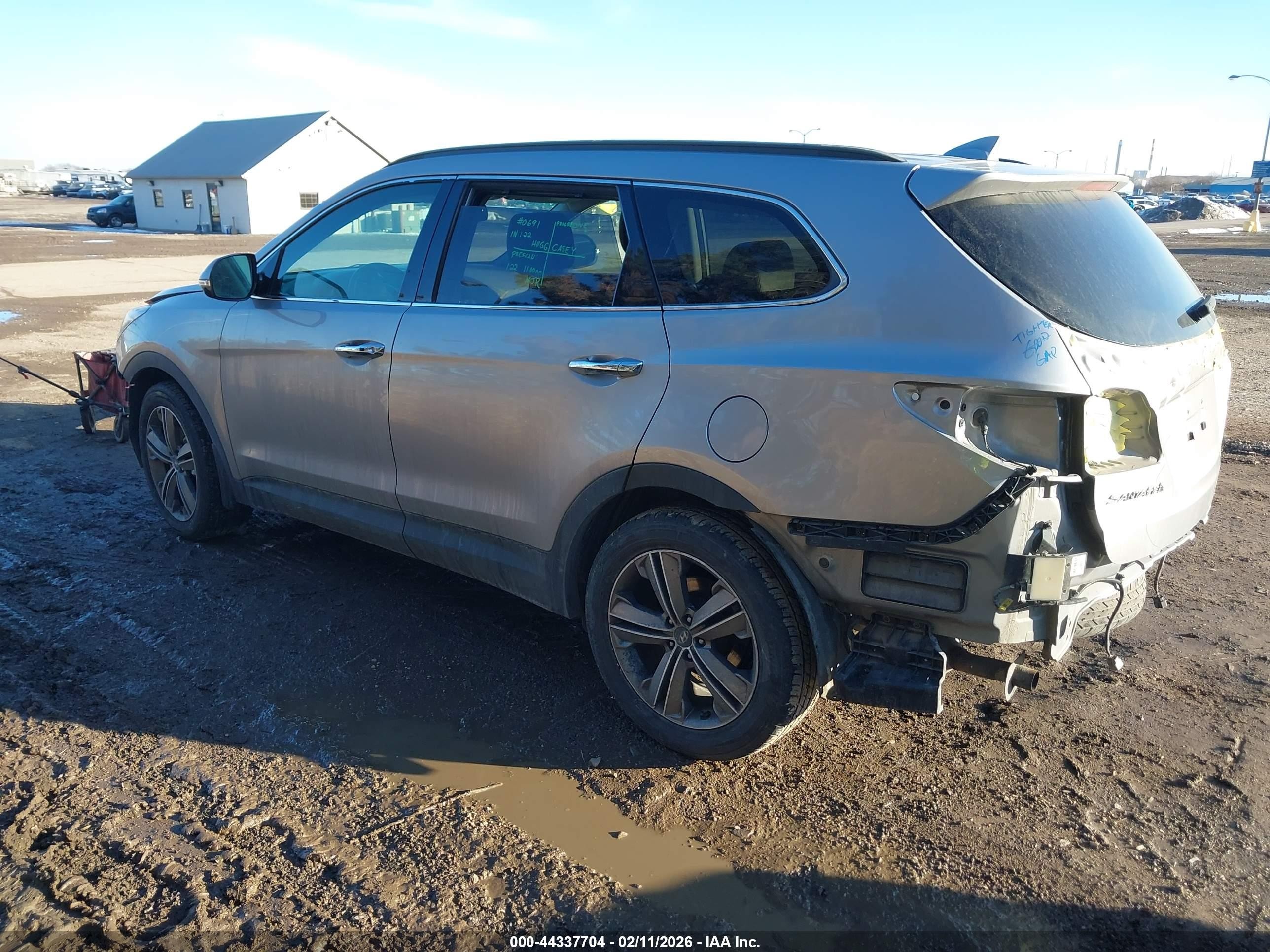 2014 Hyundai Santa Fe Limited Серый vin: KM8SNDHF3EU074647