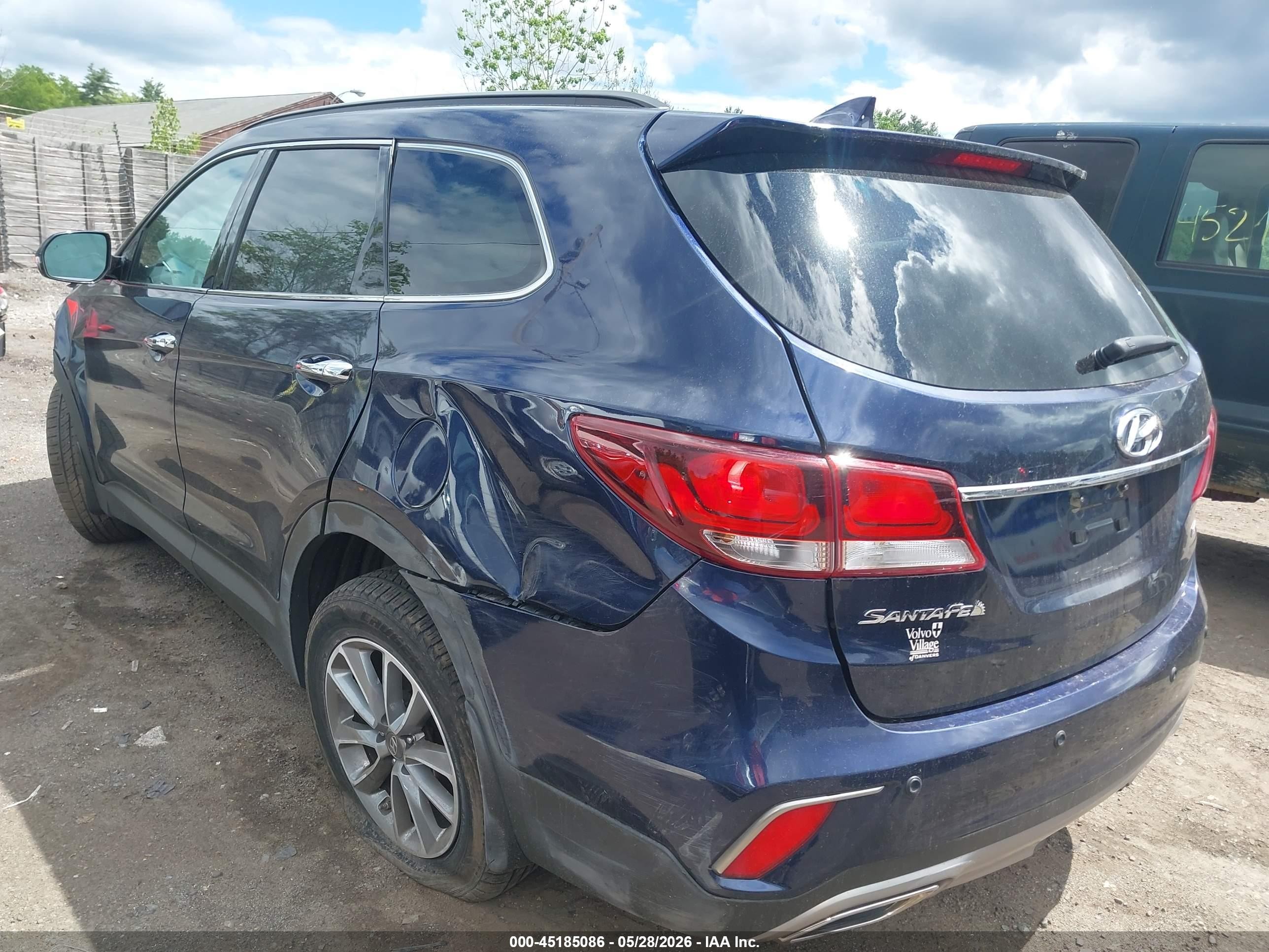 2017 Hyundai Santa Fe Se Blue vin: KM8SNDHF3HU236815