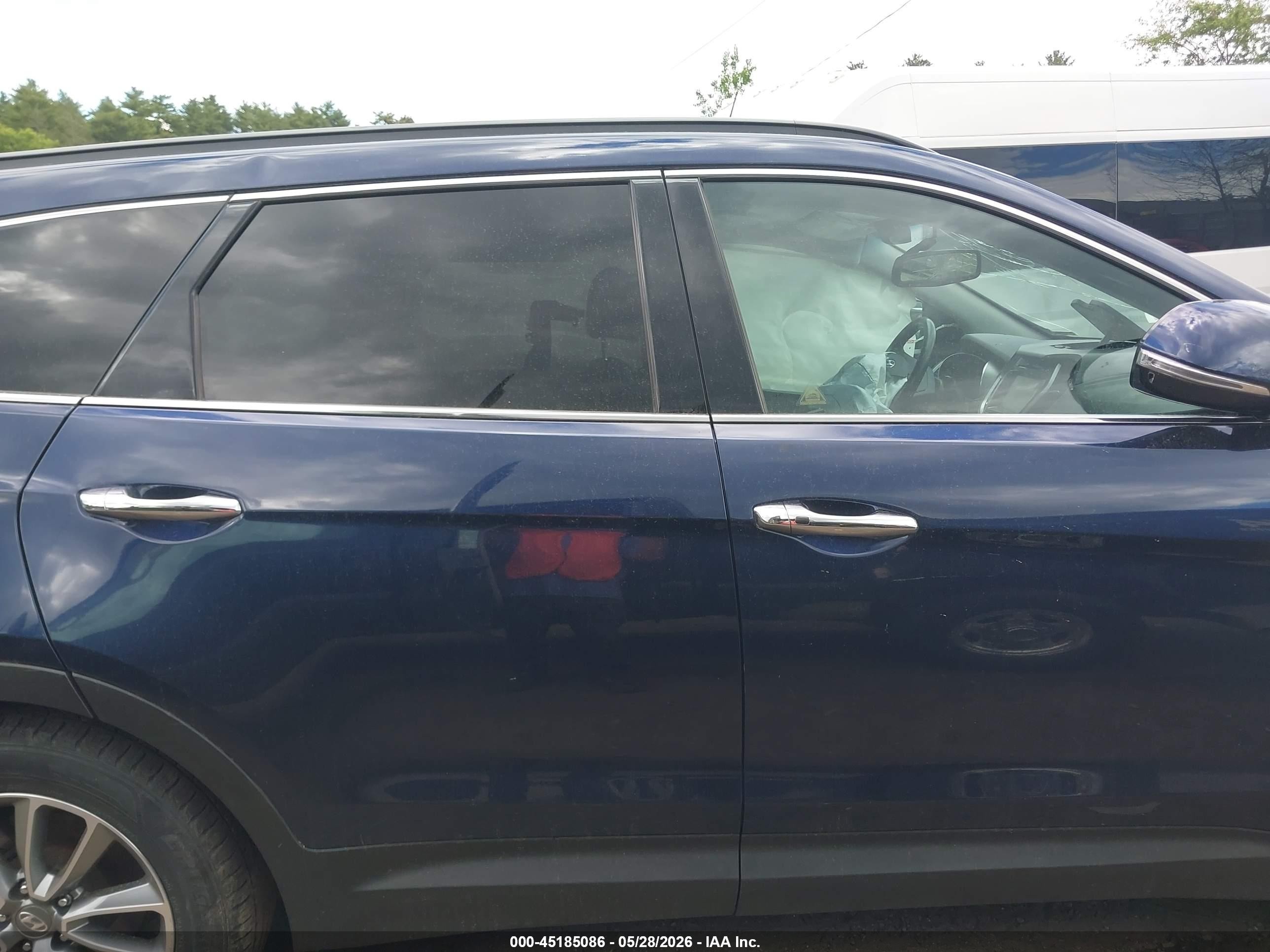 2017 Hyundai Santa Fe Se Blue vin: KM8SNDHF3HU236815