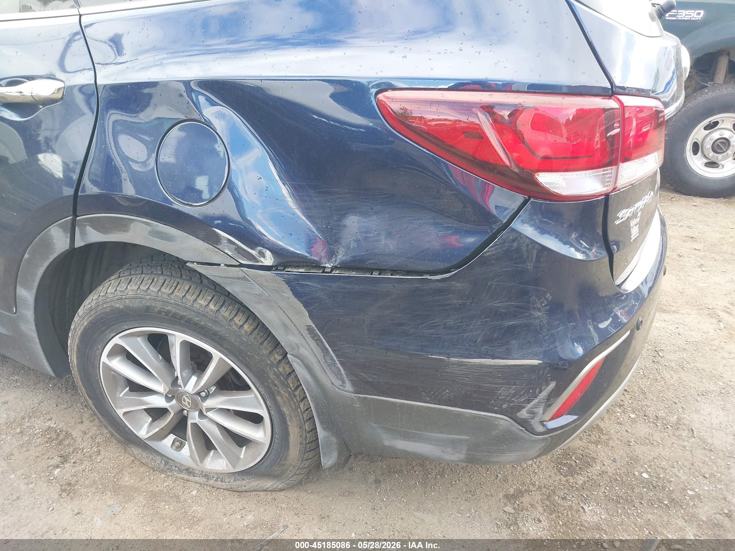 2017 Hyundai Santa Fe Se Blue vin: KM8SNDHF3HU236815