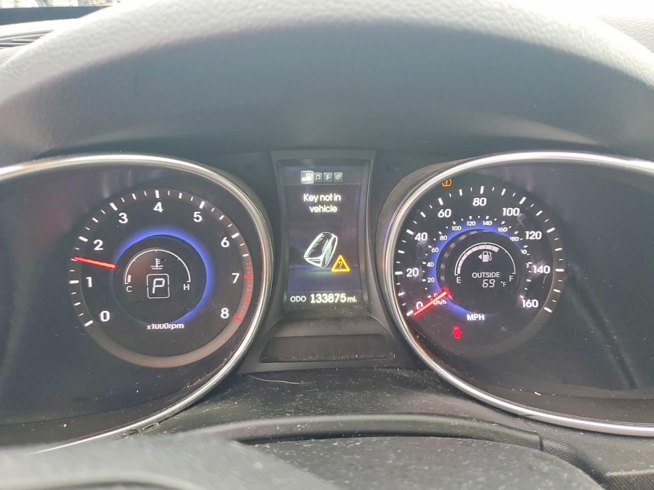 2014 Hyundai Santa Fe Gls Белый vin: KM8SNDHF4EU035551