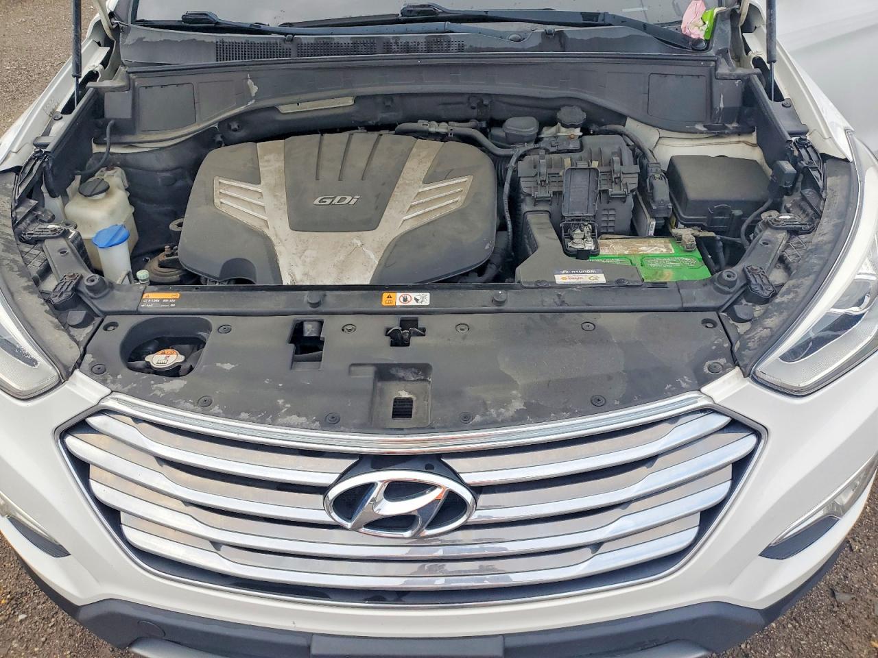 2014 Hyundai Santa Fe Gls Белый vin: KM8SNDHF4EU035551