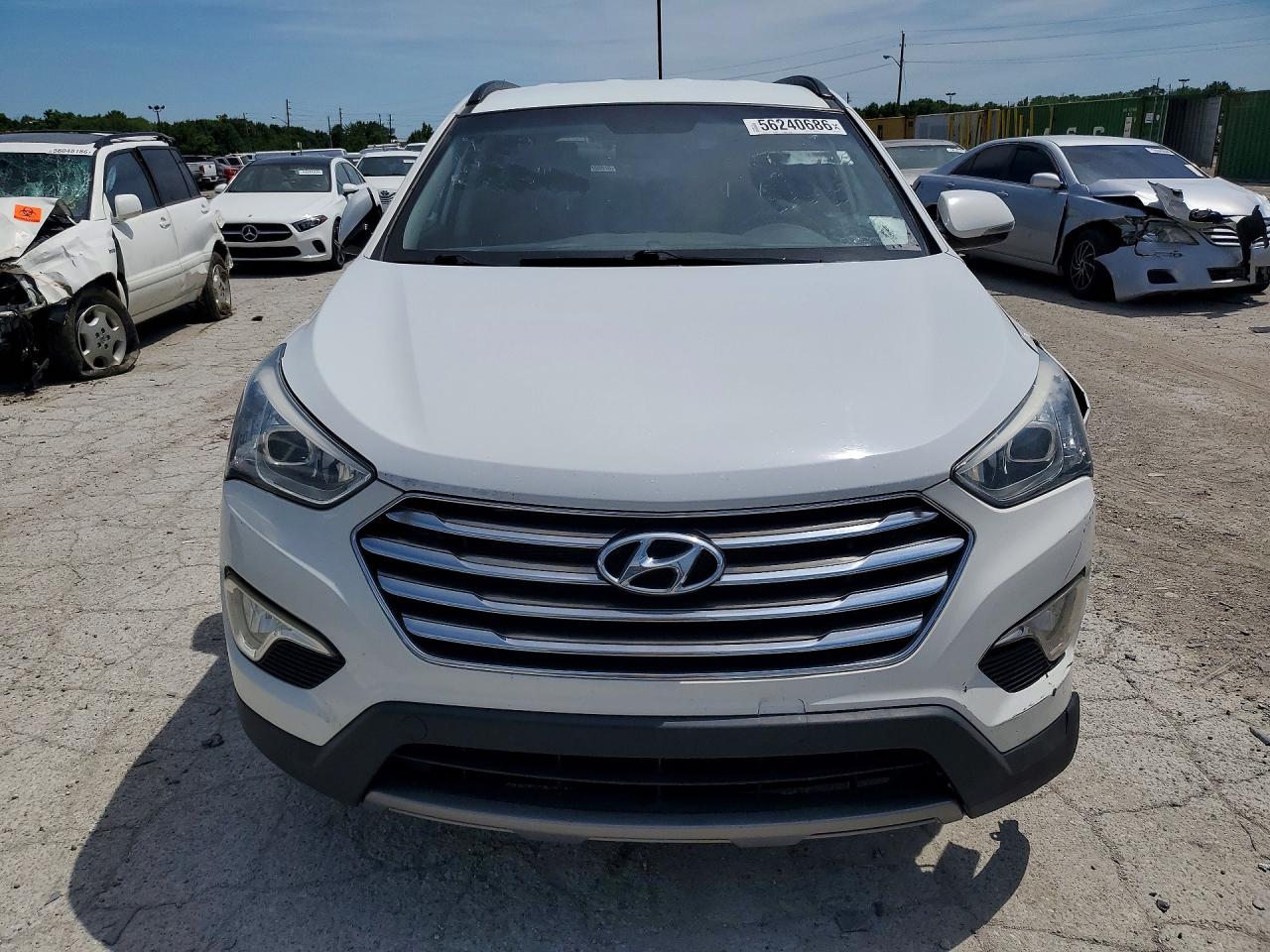 2014 Hyundai Santa Fe Gls Белый vin: KM8SNDHF4EU037316