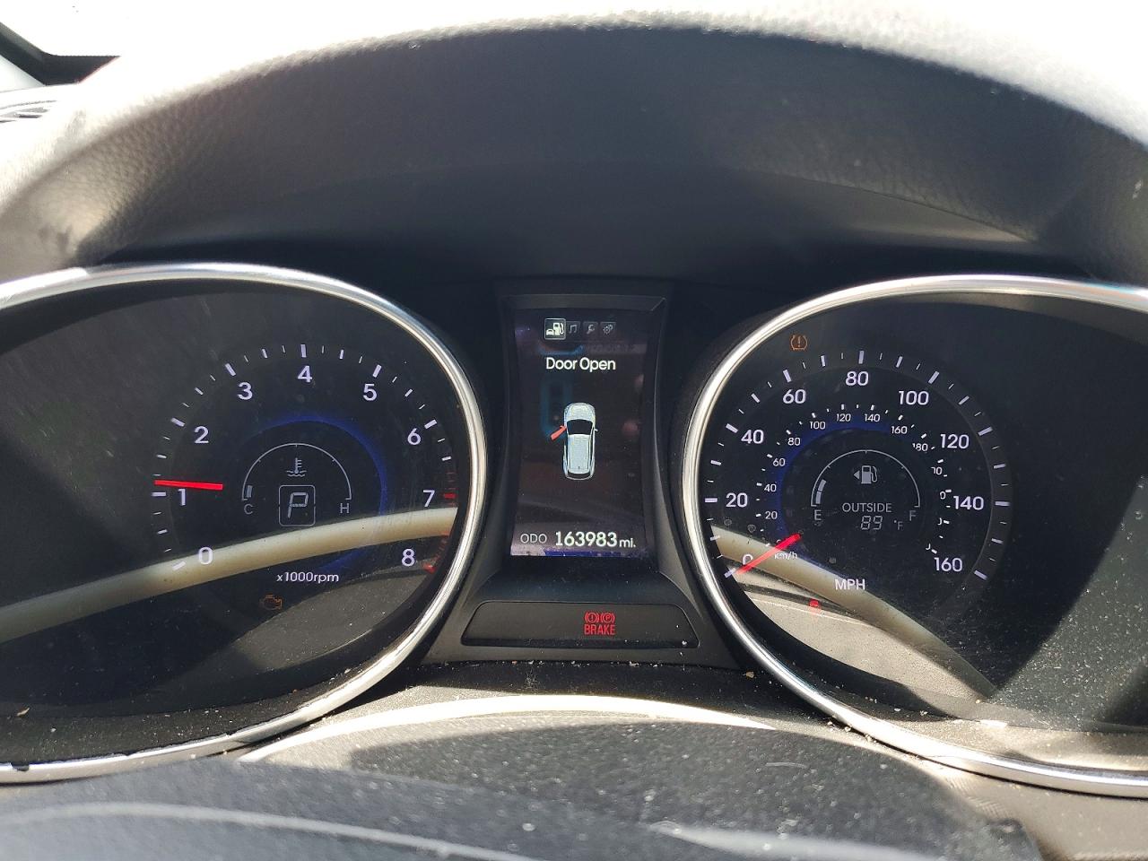 2014 Hyundai Santa Fe Gls Белый vin: KM8SNDHF4EU037316