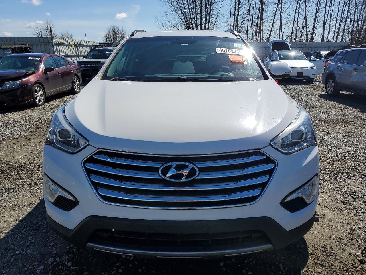 2014 Hyundai Santa Fe Limited White vin: KM8SNDHF4EU059932