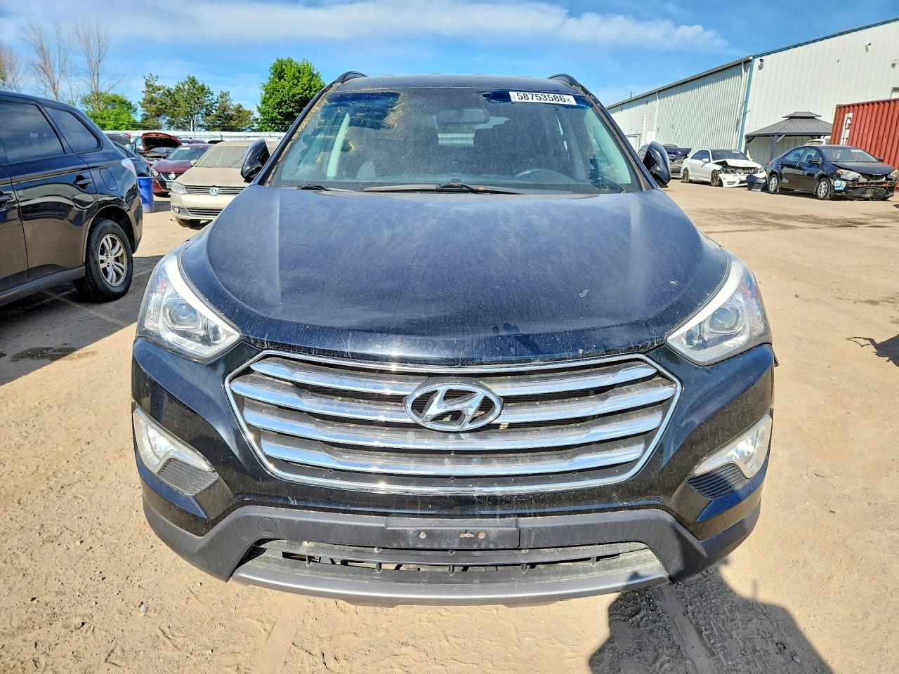 2014 Hyundai Santa Fe Gls Black vin: KM8SNDHF4EU066332