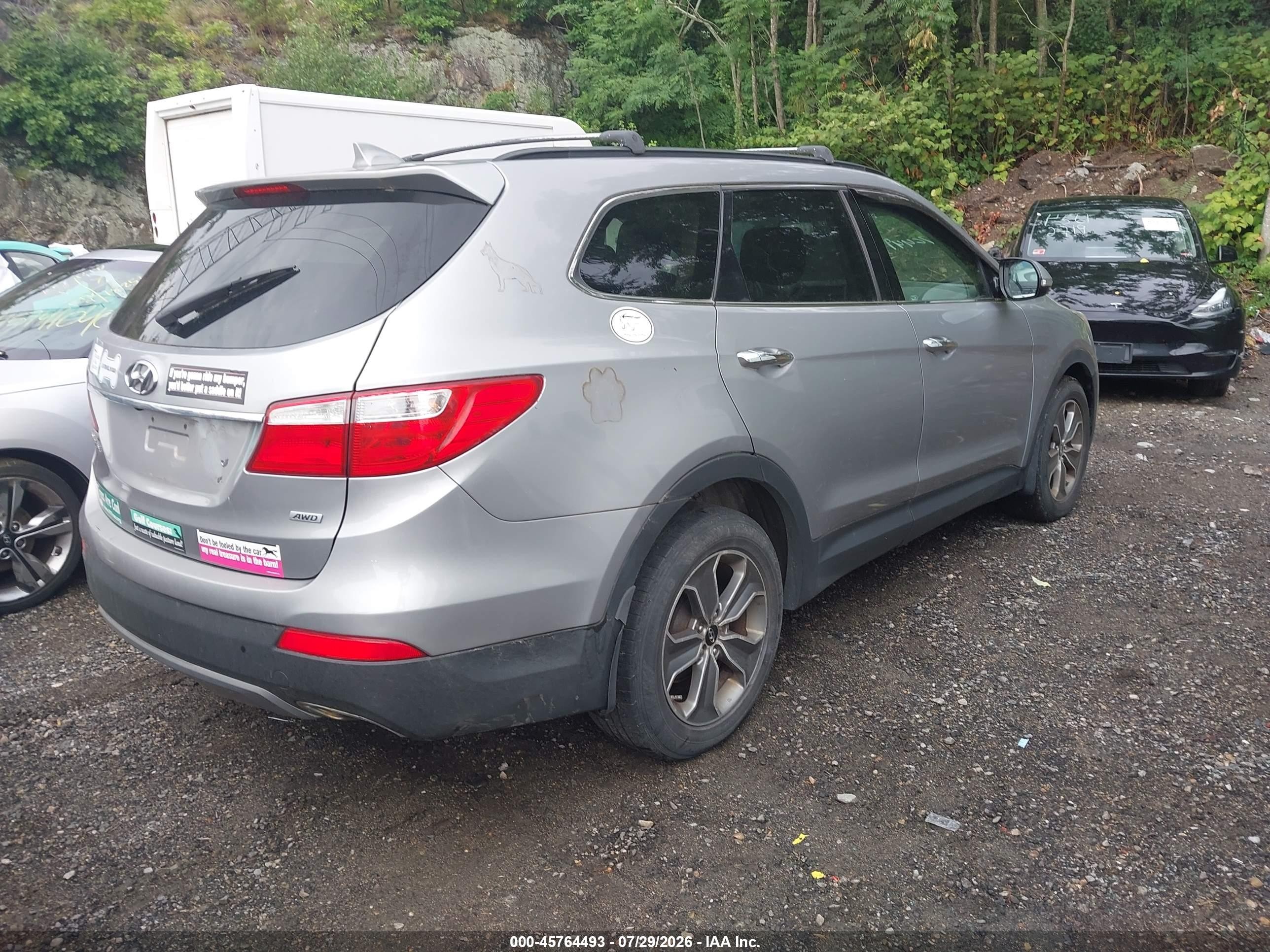 2013 Hyundai Santa Fe Gls Silver vin: KM8SNDHF5DU009863