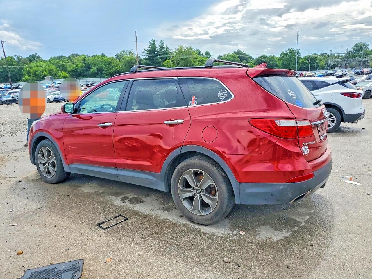 2013 Hyundai Santa Fe Gls Red vin: KM8SNDHF5DU013864