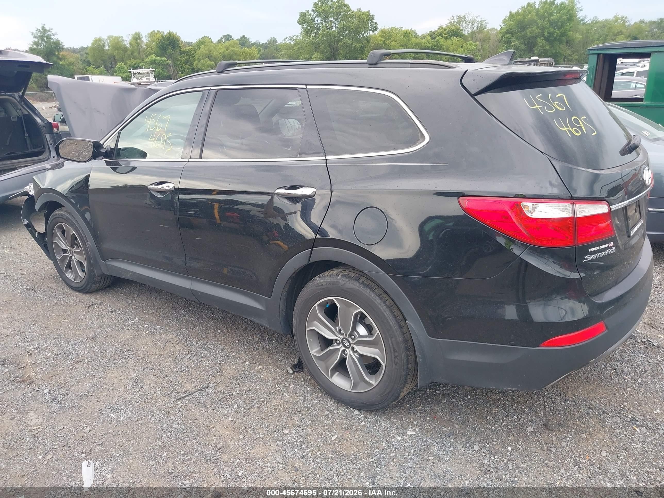 2014 Hyundai Santa Fe Limited Black vin: KM8SNDHF5EU056795