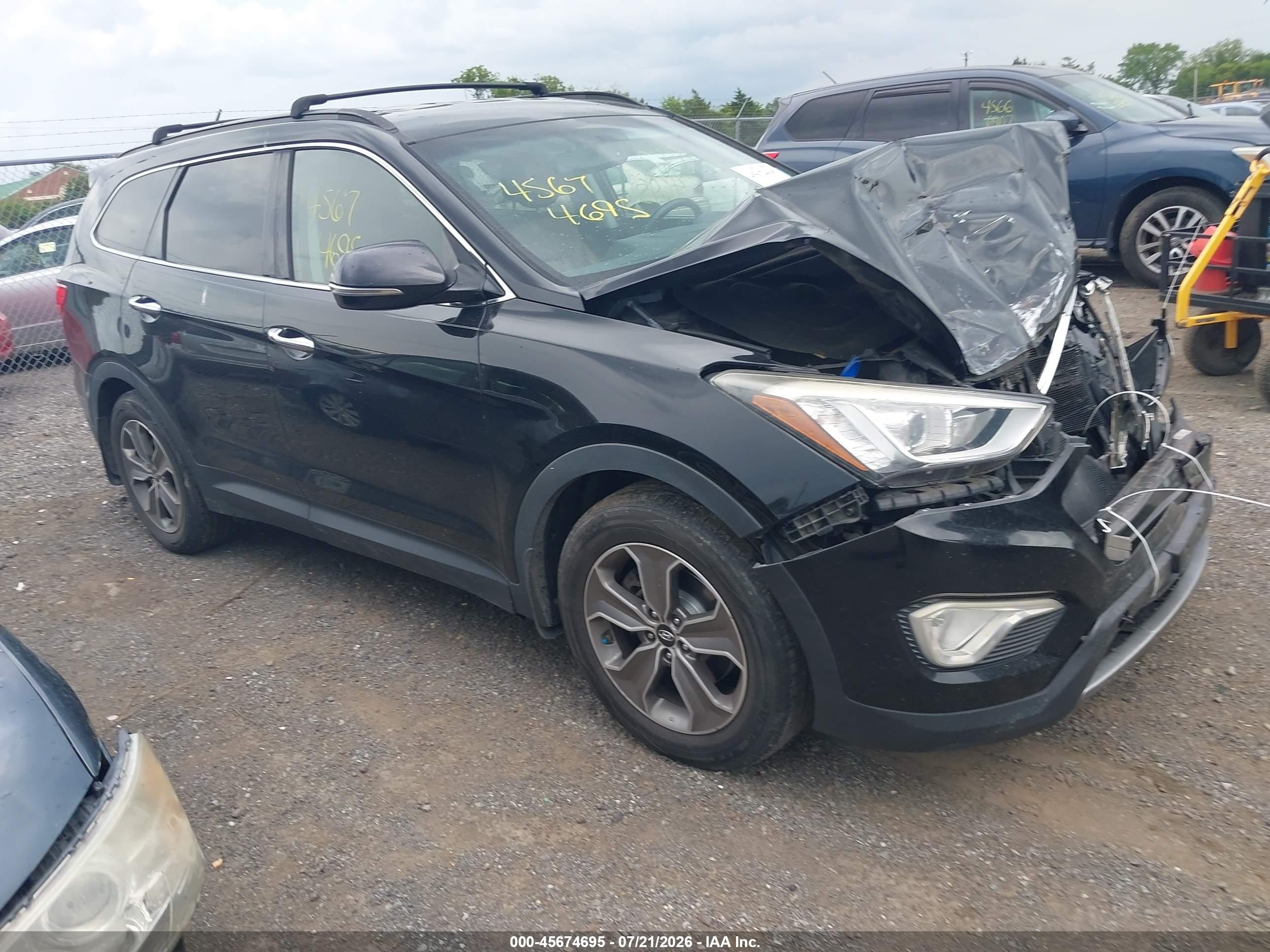 2014 Hyundai Santa Fe Limited Black vin: KM8SNDHF5EU056795