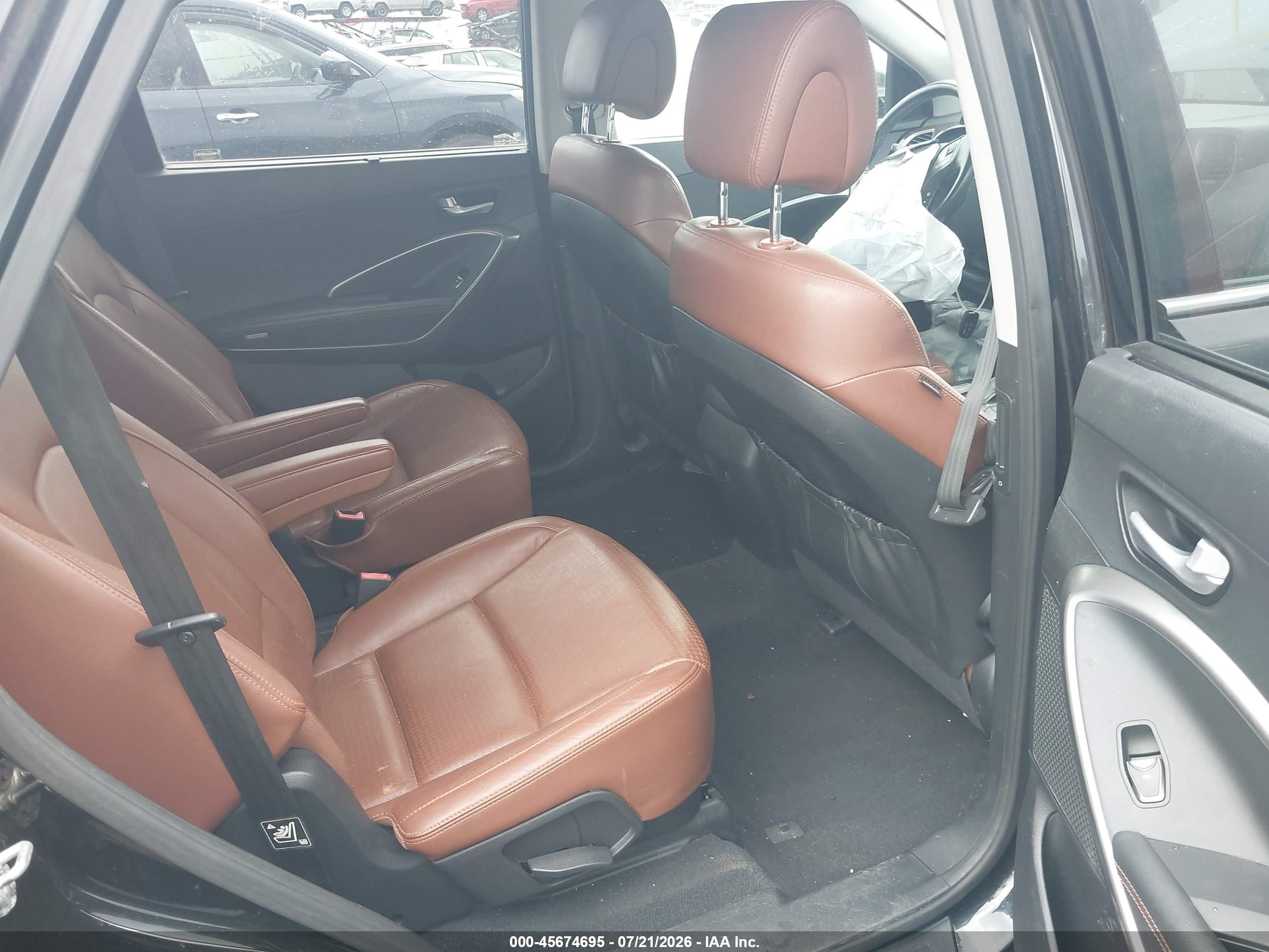 2014 Hyundai Santa Fe Limited Black vin: KM8SNDHF5EU056795