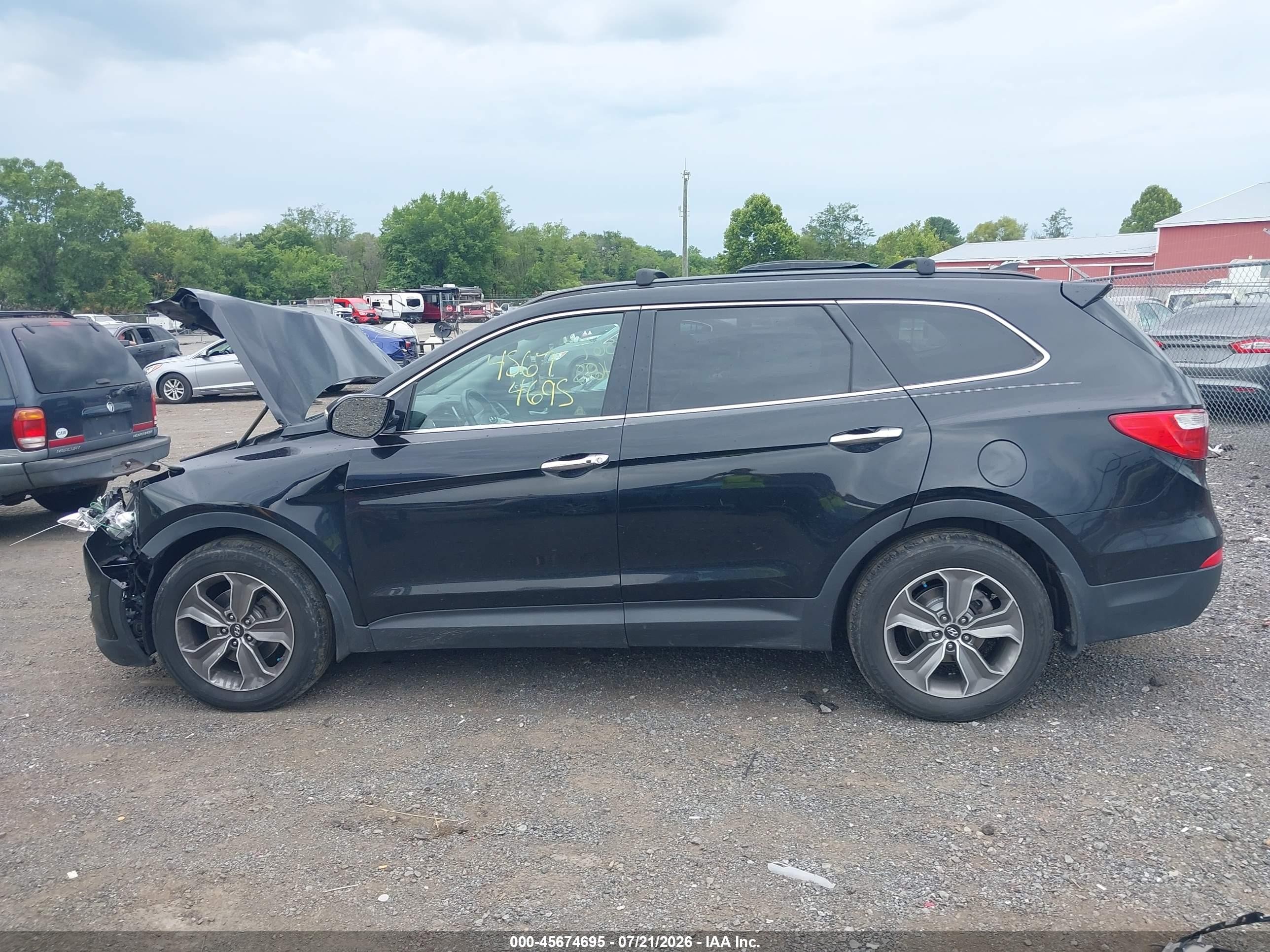 2014 Hyundai Santa Fe Limited Black vin: KM8SNDHF5EU056795