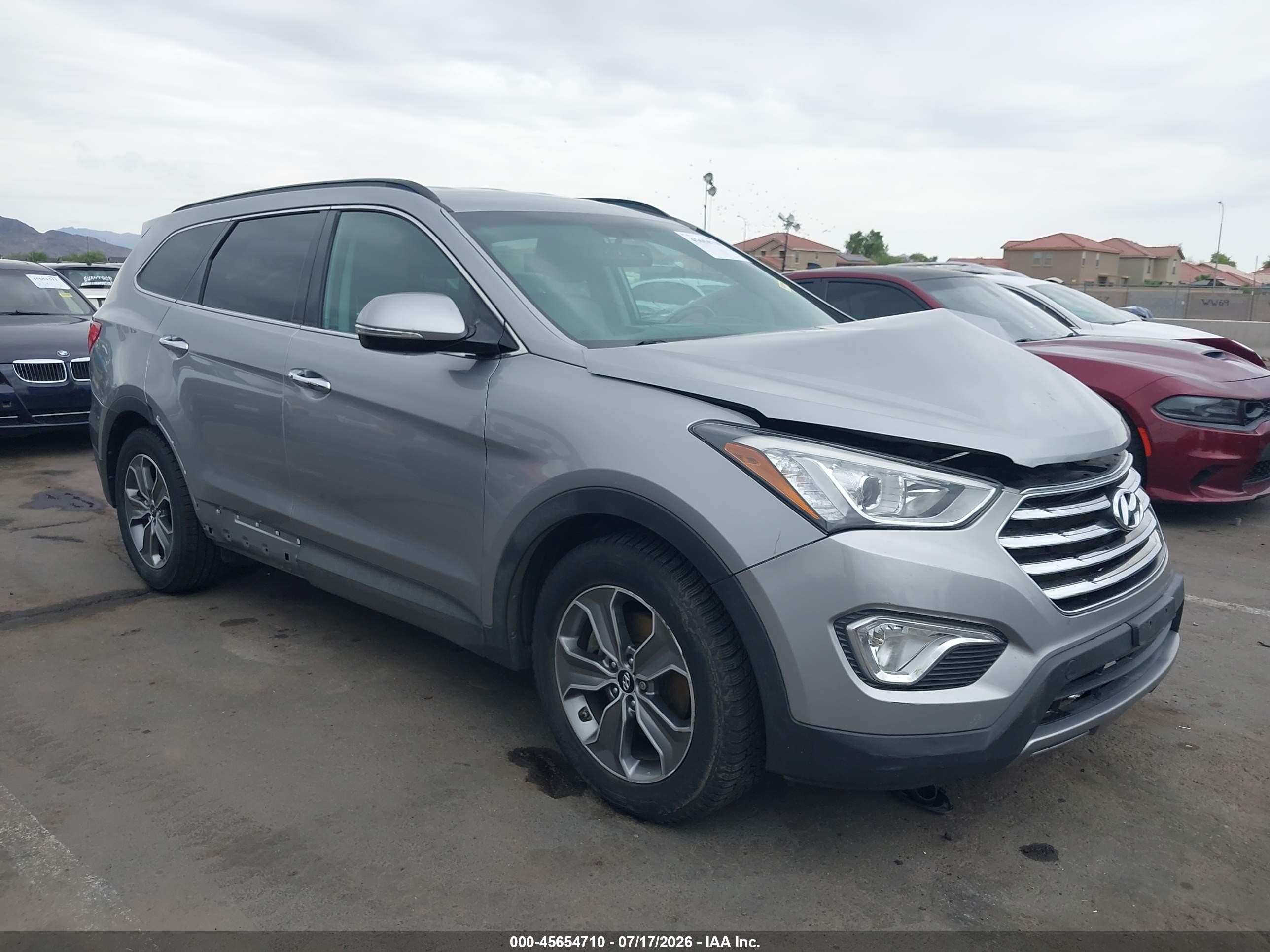 2014 Hyundai Santa Fe Limited Серебряный vin: KM8SNDHF5EU057610