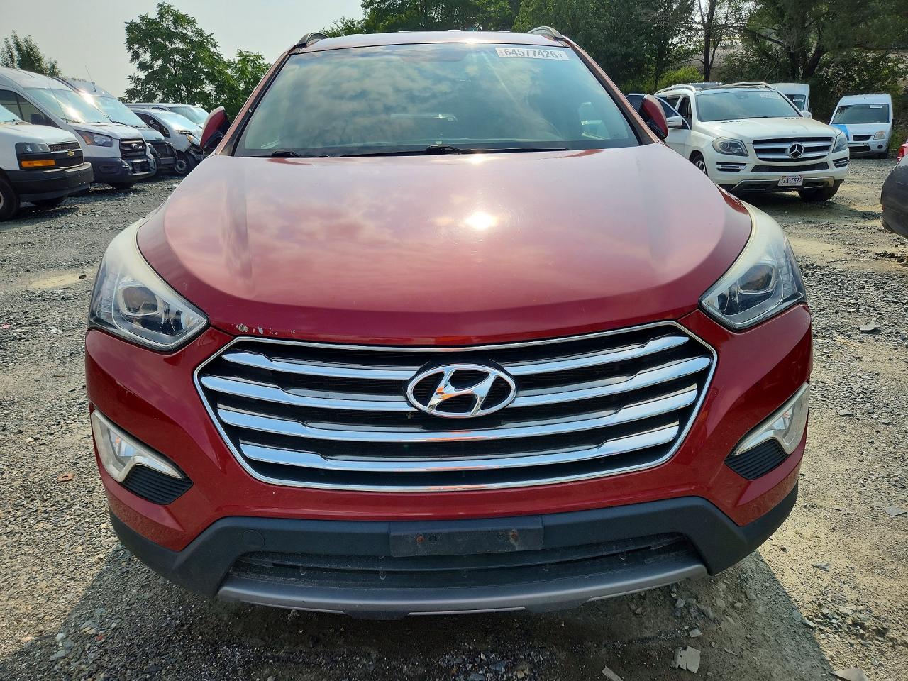 2013 Hyundai Santa Fe Gls Red vin: KM8SNDHF6DU013498
