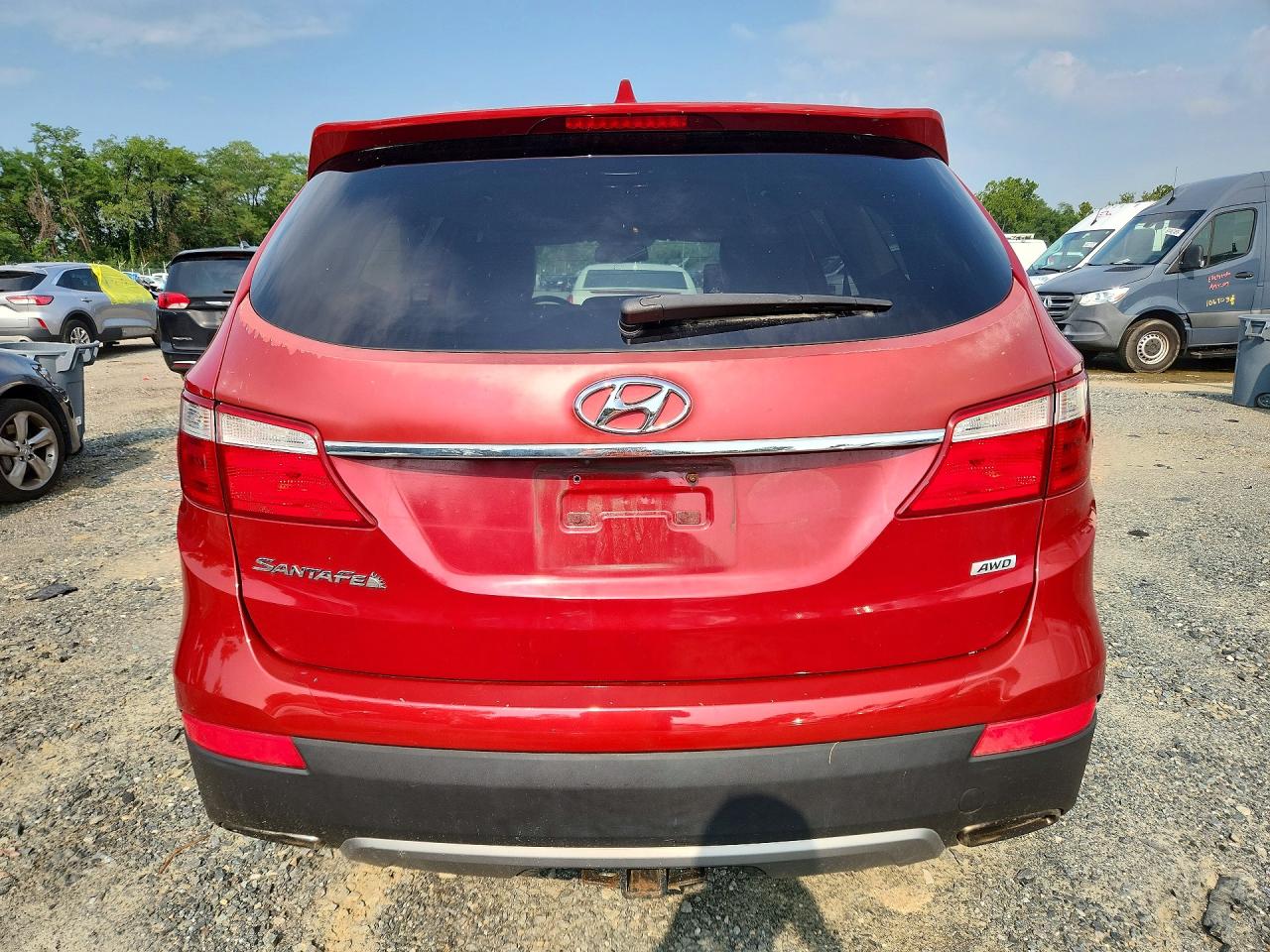 2013 Hyundai Santa Fe Gls Red vin: KM8SNDHF6DU013498