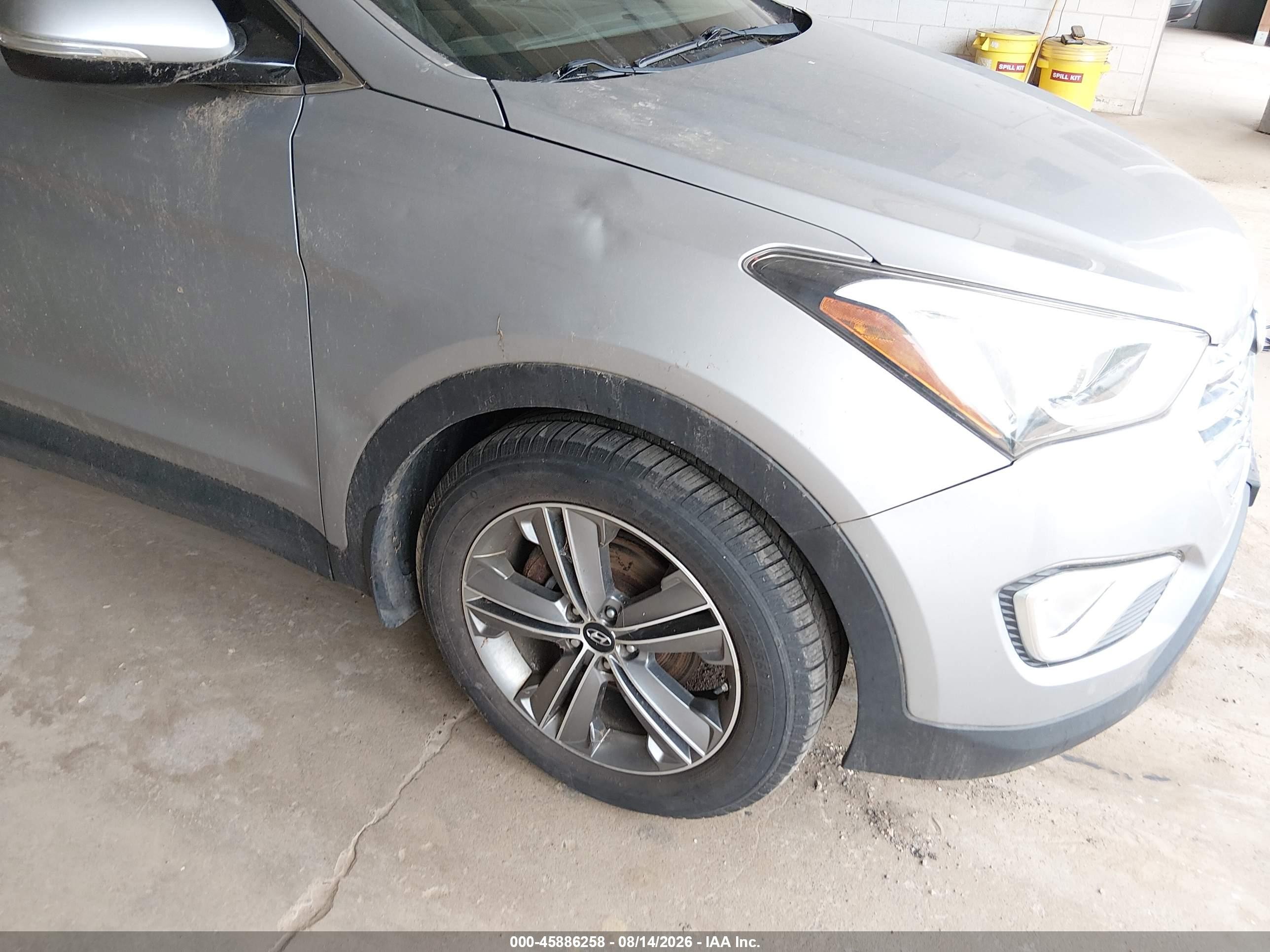 2014 Hyundai Santa Fe Gls Gray vin: KM8SNDHF6EU075632