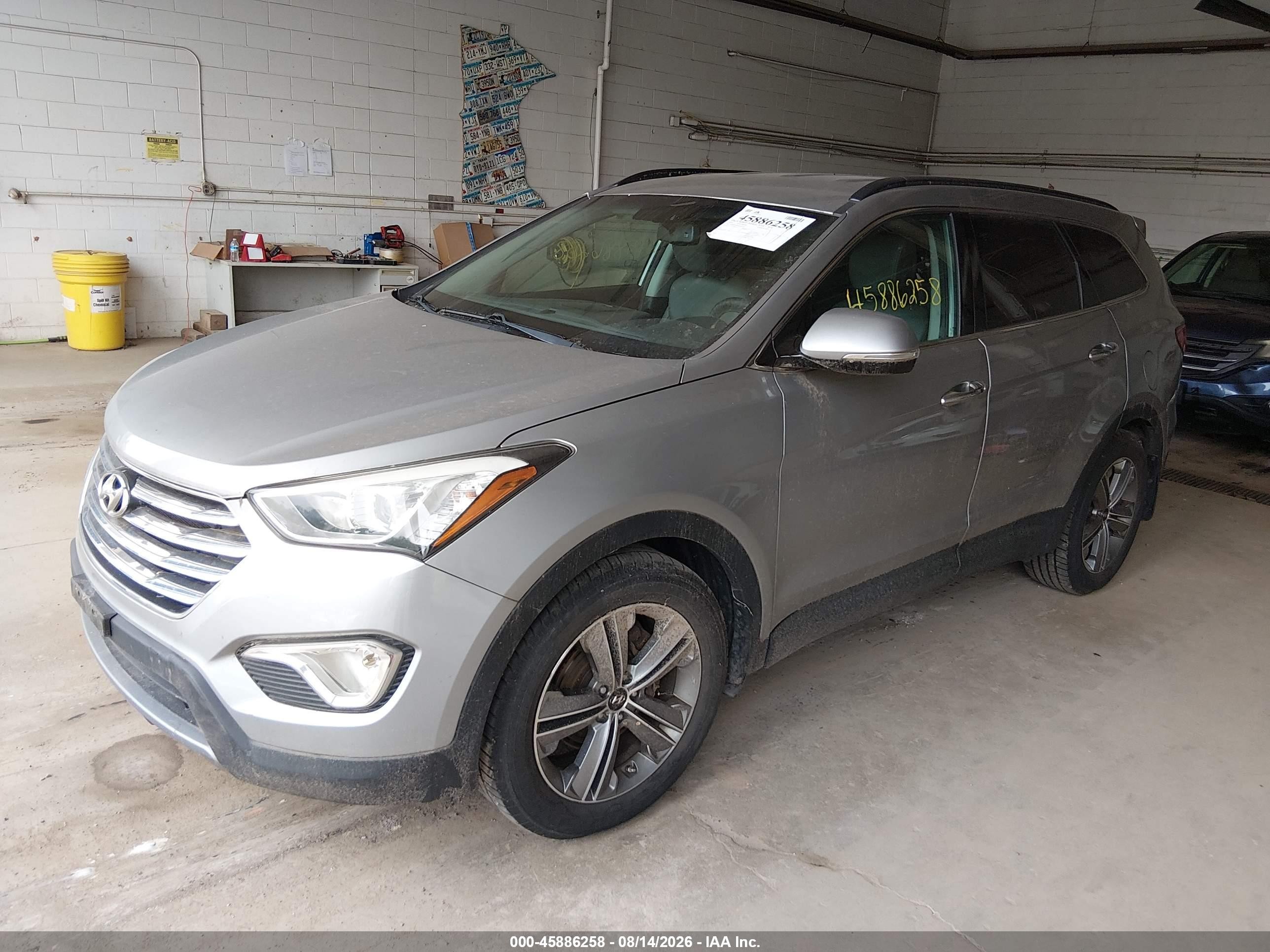 2014 Hyundai Santa Fe Gls Gray vin: KM8SNDHF6EU075632