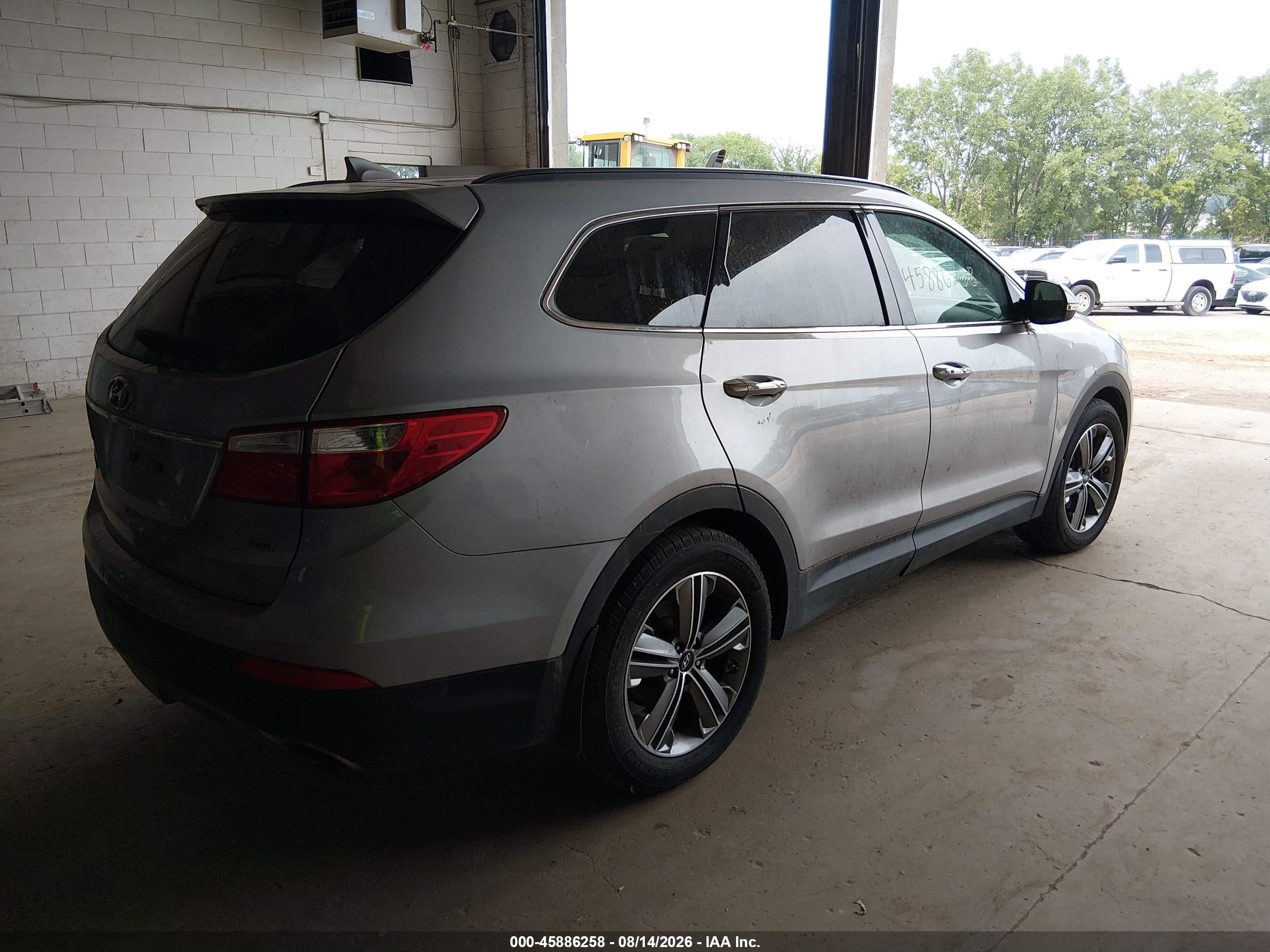 2014 Hyundai Santa Fe Gls Gray vin: KM8SNDHF6EU075632