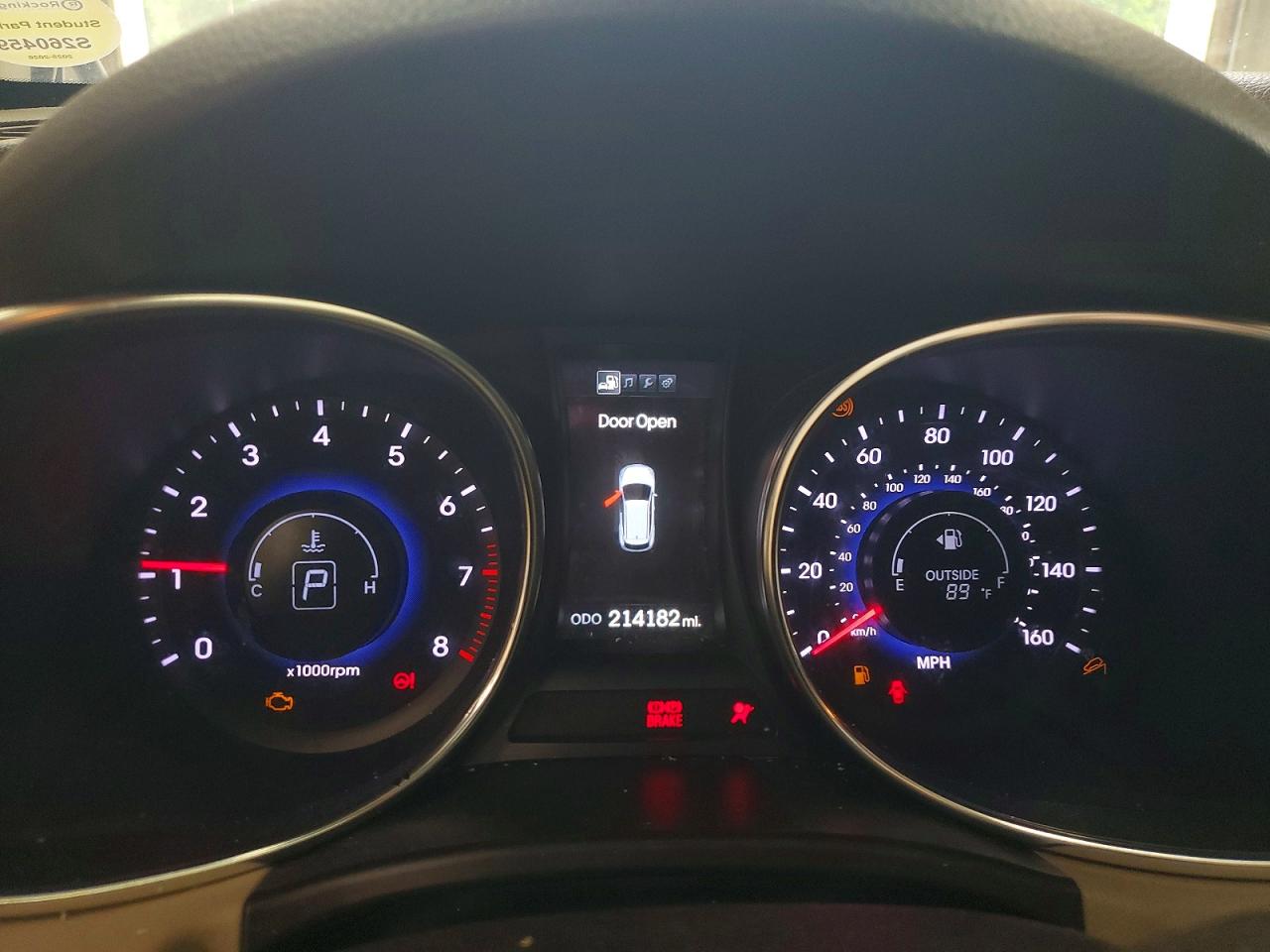 2014 Hyundai Santa Fe Charcoal vin: KM8SNDHF7EU038573