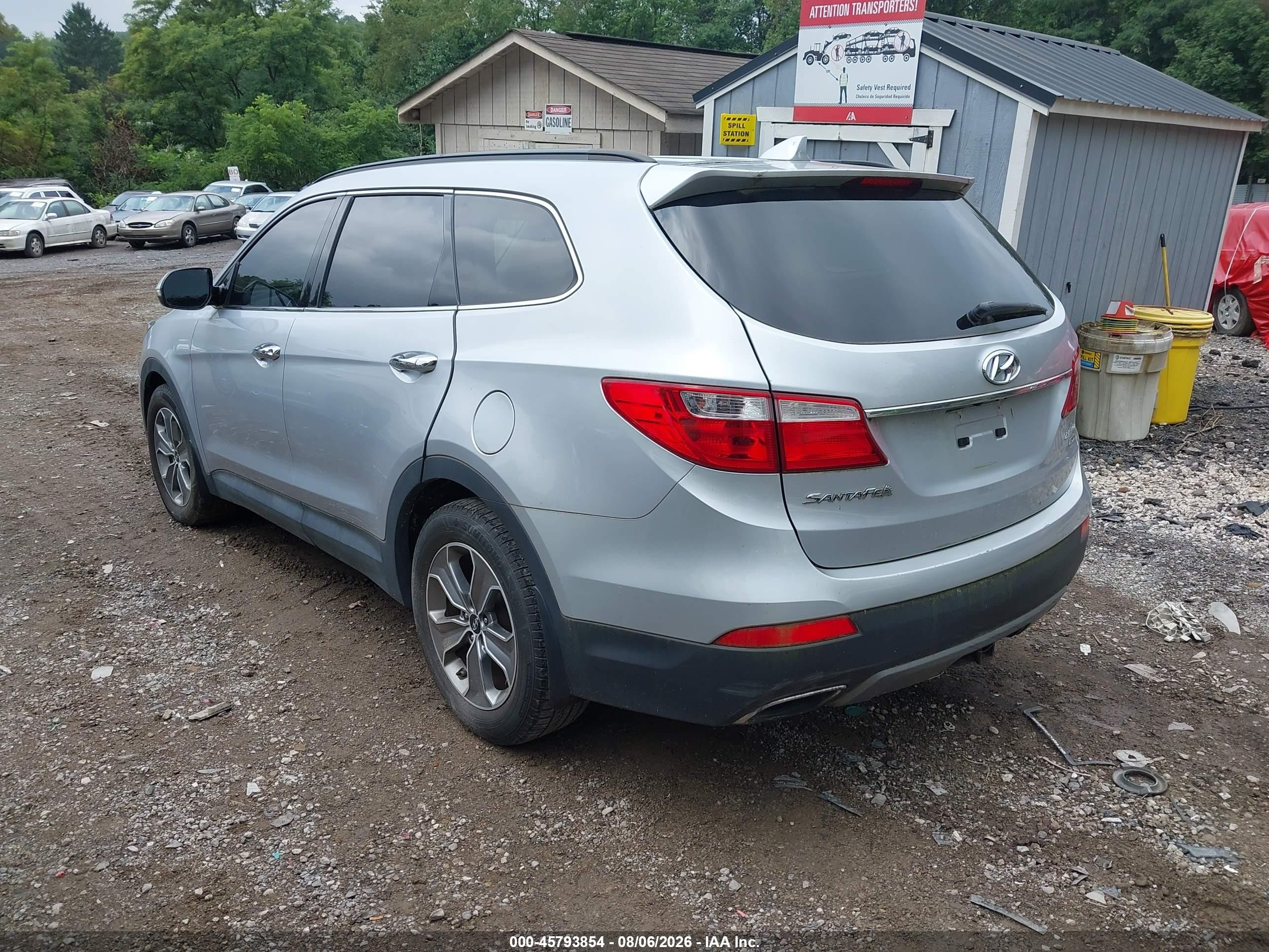 2014 Hyundai Santa Fe Limited Silver vin: KM8SNDHF7EU049394