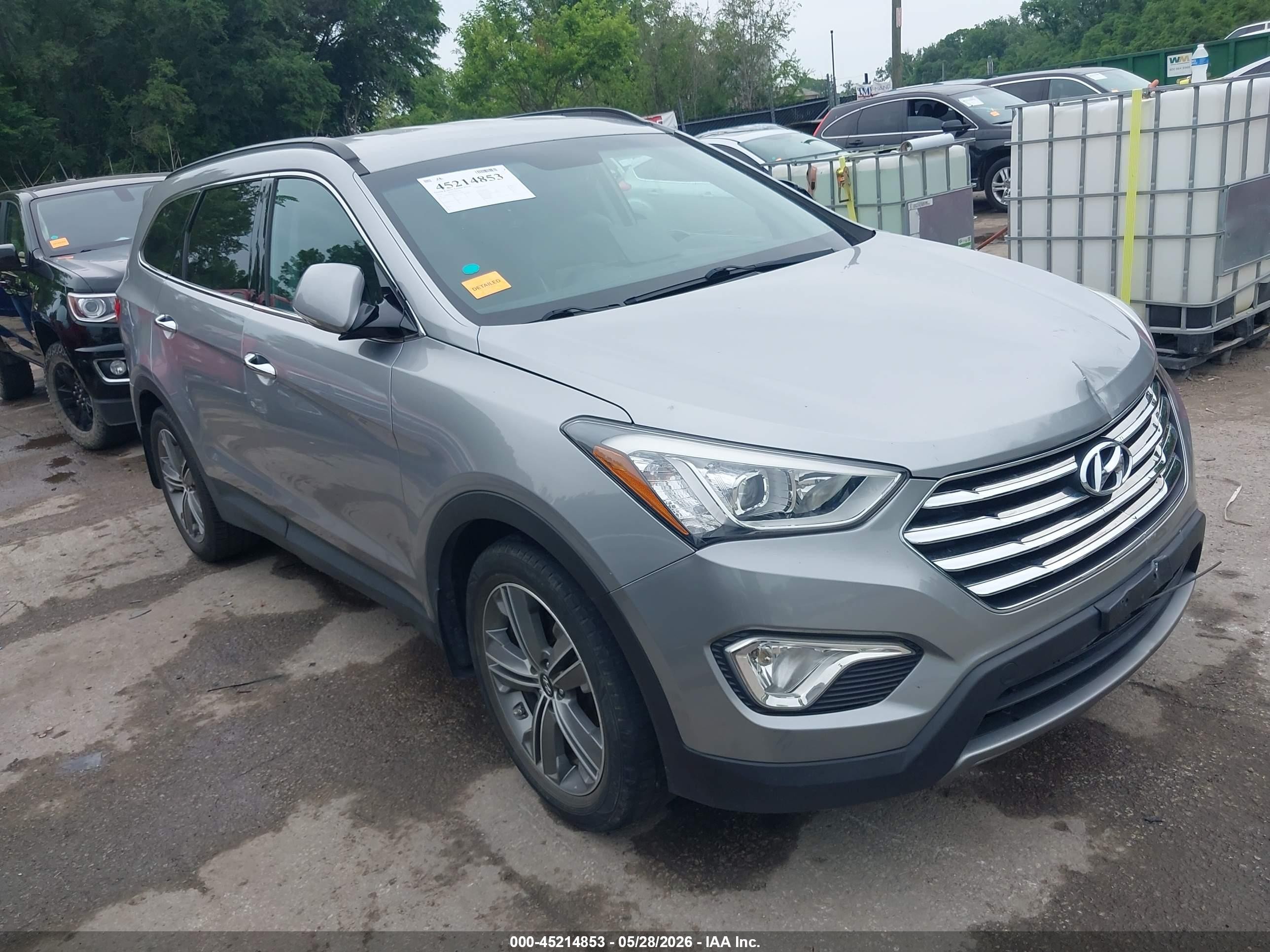 2014 Hyundai Santa Fe Gls Gray vin: KM8SNDHF7EU075669