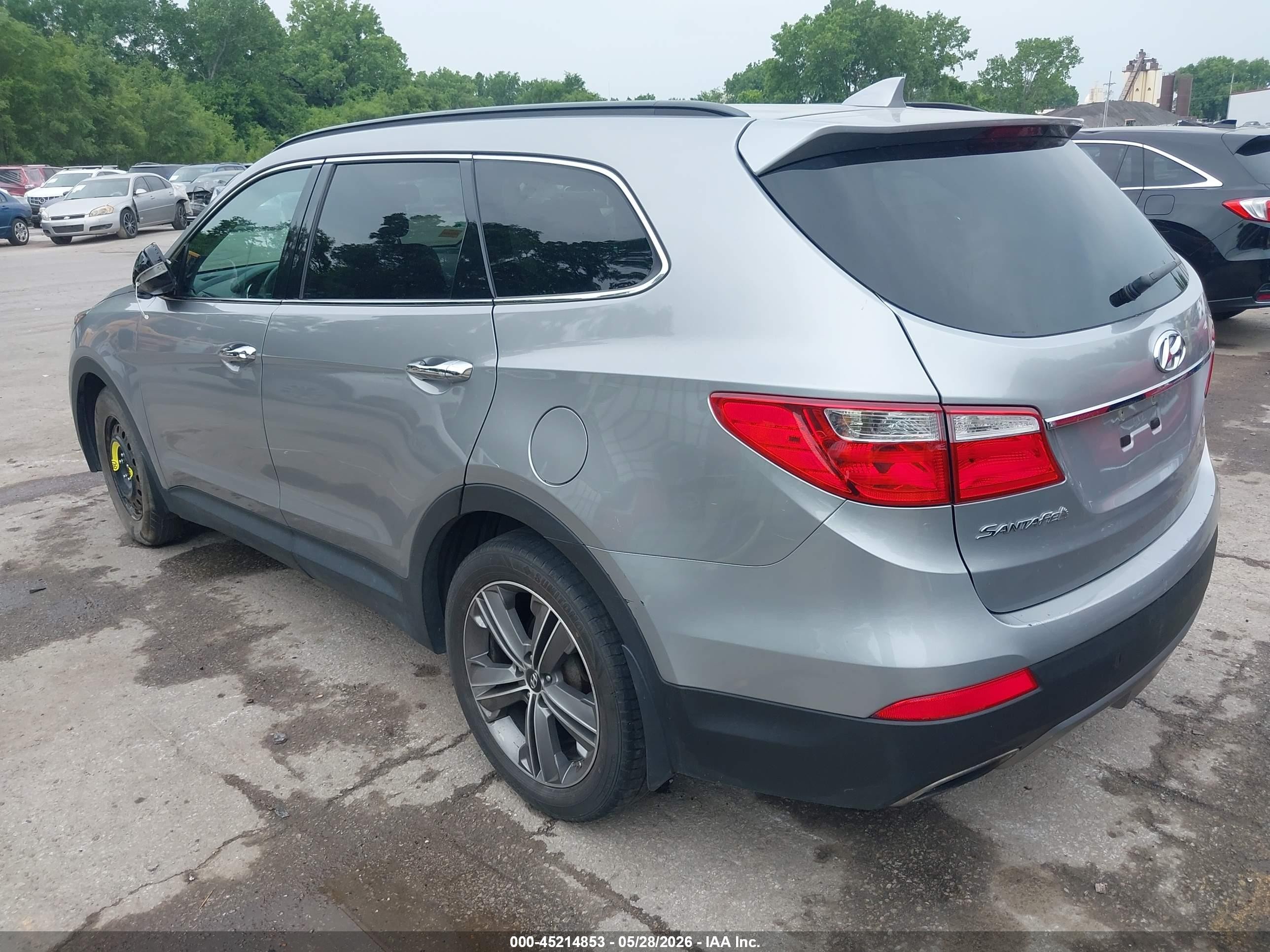 2014 Hyundai Santa Fe Gls Gray vin: KM8SNDHF7EU075669