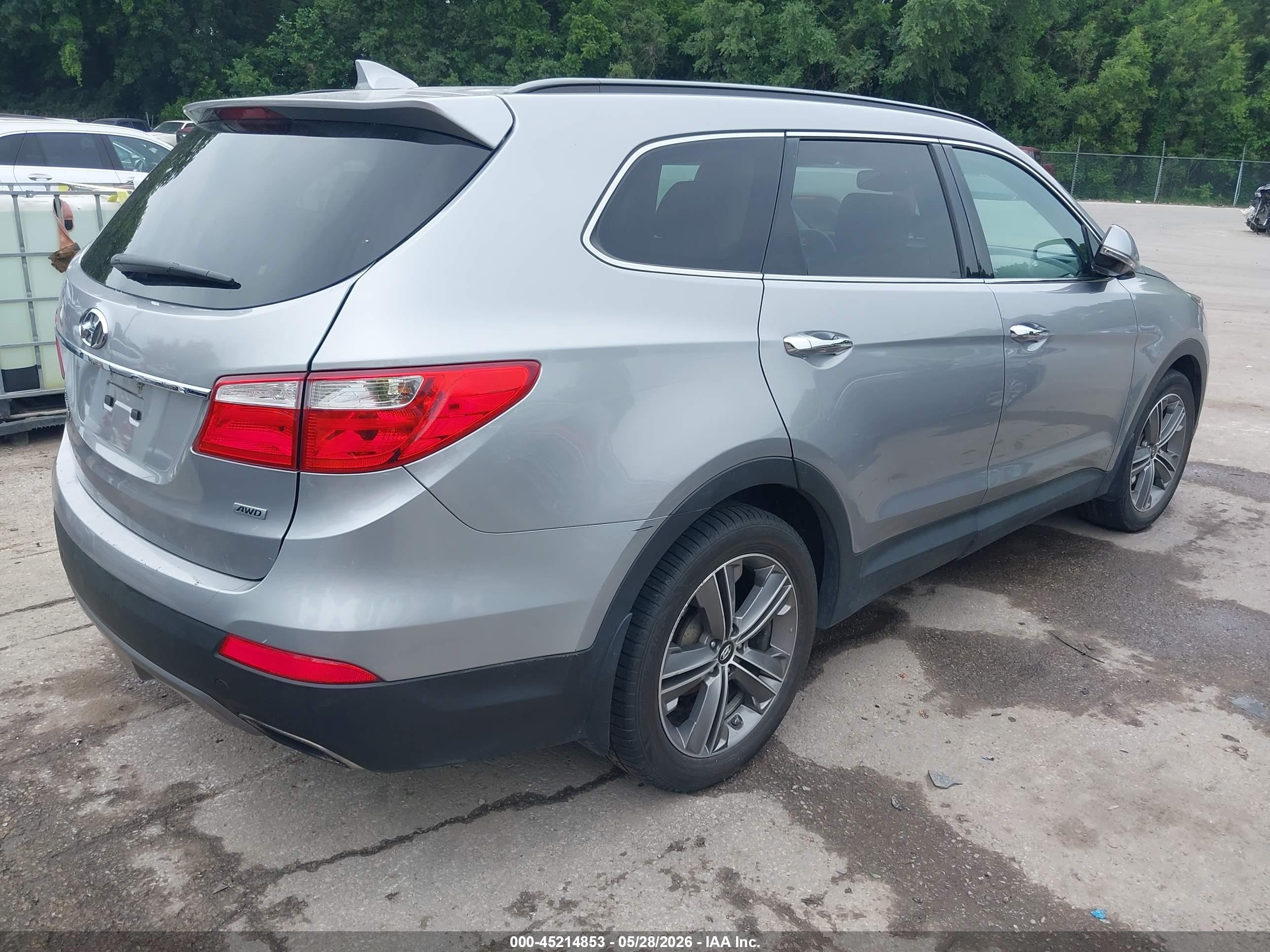 2014 Hyundai Santa Fe Gls Gray vin: KM8SNDHF7EU075669