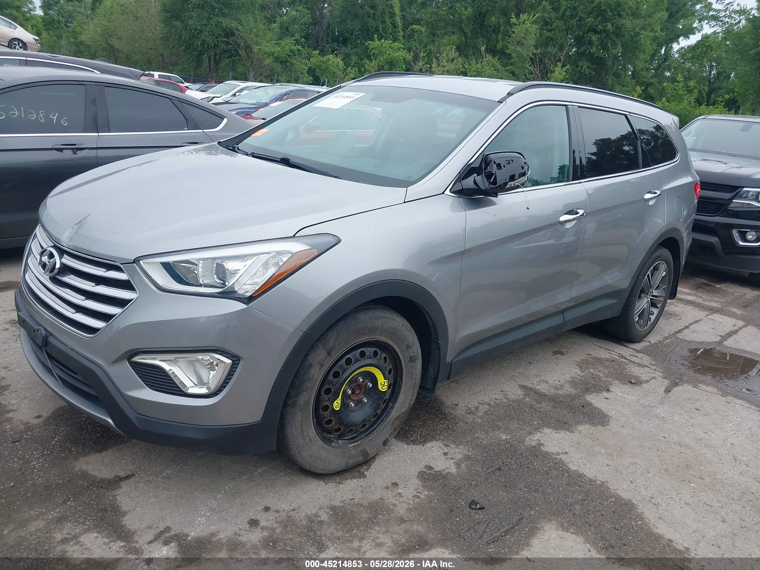 2014 Hyundai Santa Fe Gls Gray vin: KM8SNDHF7EU075669