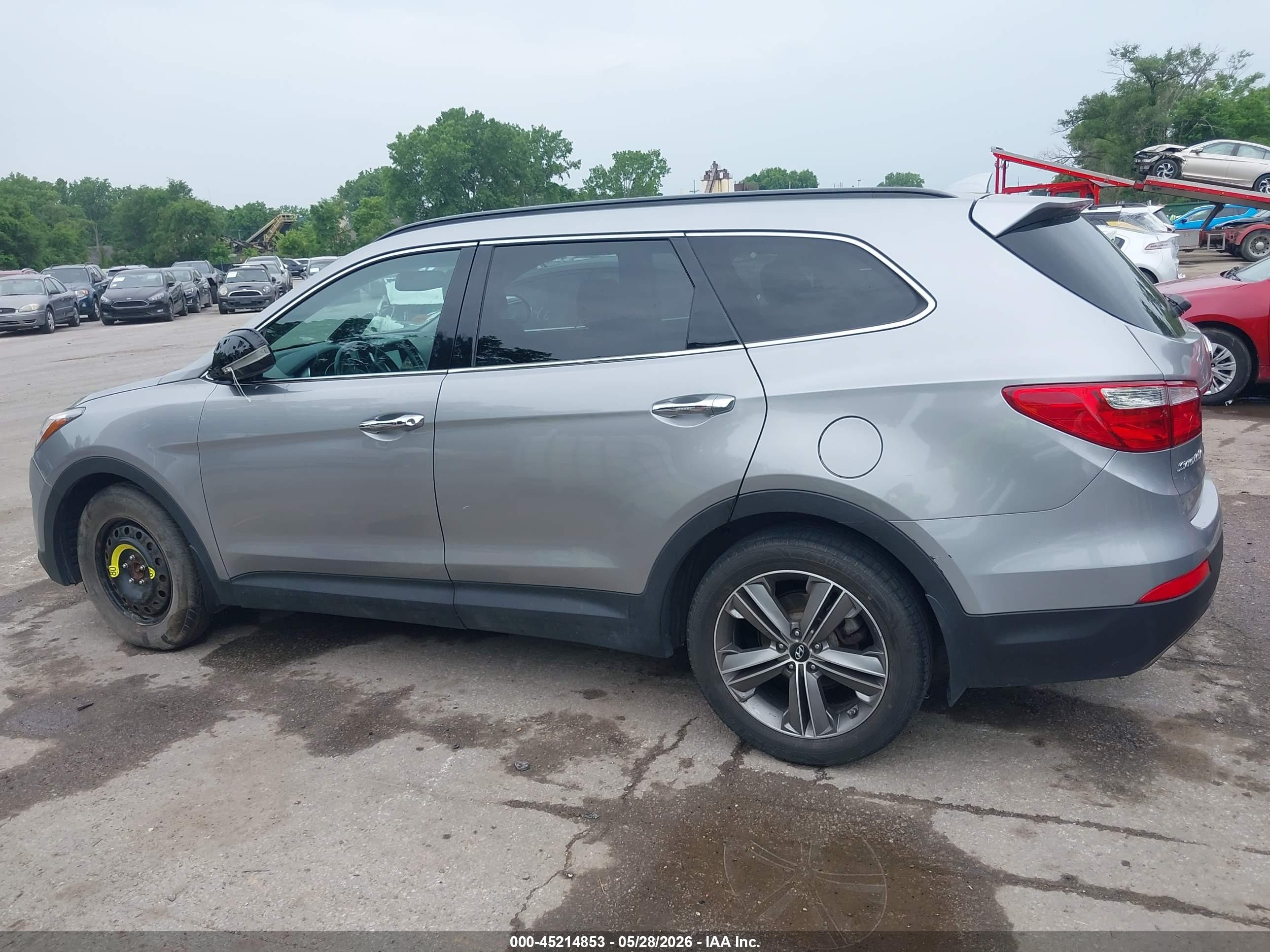 2014 Hyundai Santa Fe Gls Gray vin: KM8SNDHF7EU075669