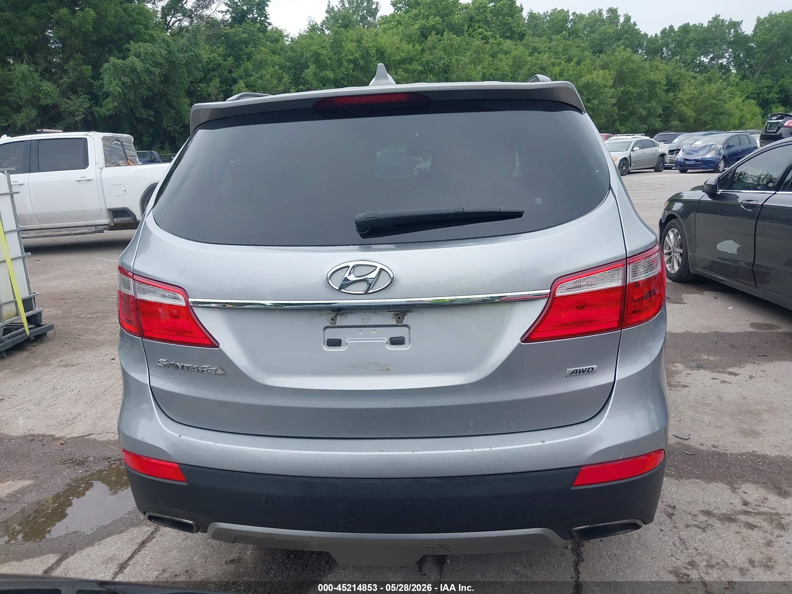 2014 Hyundai Santa Fe Gls Gray vin: KM8SNDHF7EU075669