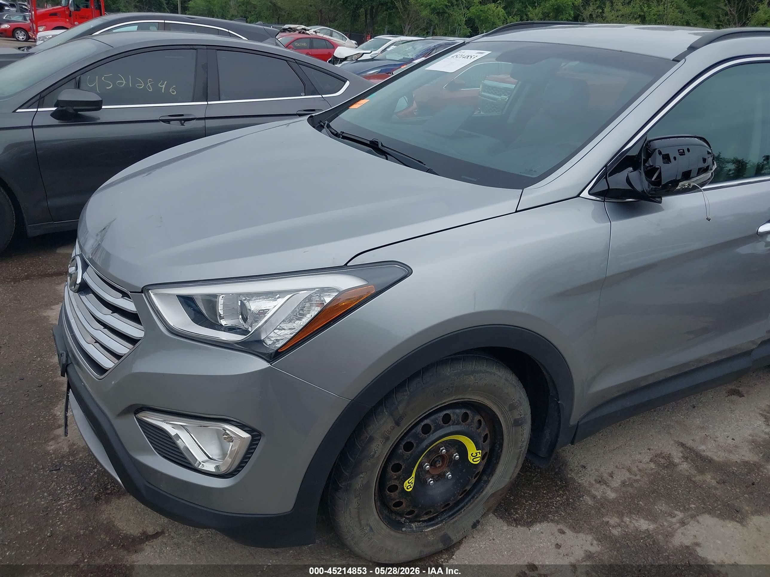 2014 Hyundai Santa Fe Gls Gray vin: KM8SNDHF7EU075669