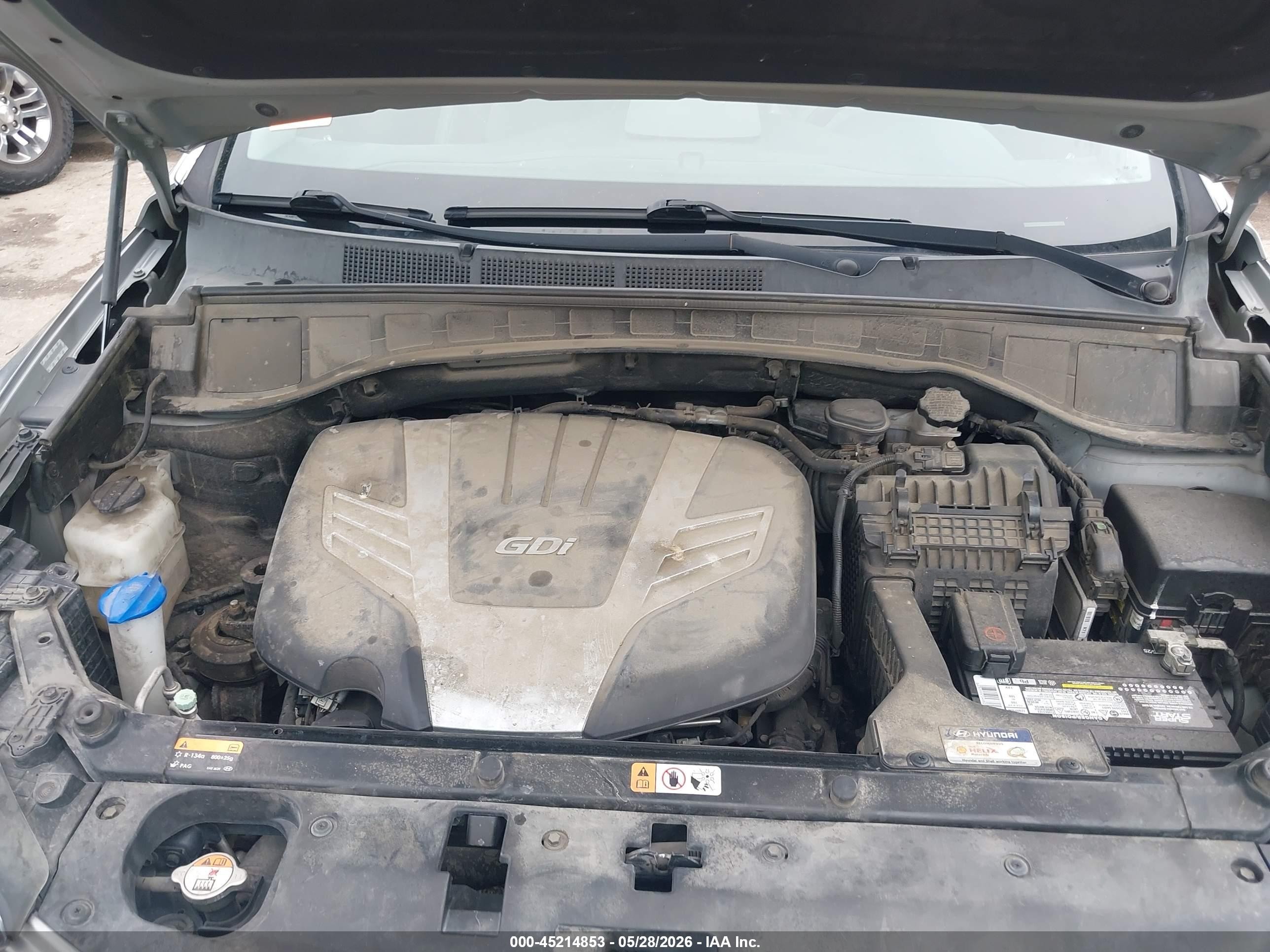 2014 Hyundai Santa Fe Gls Gray vin: KM8SNDHF7EU075669