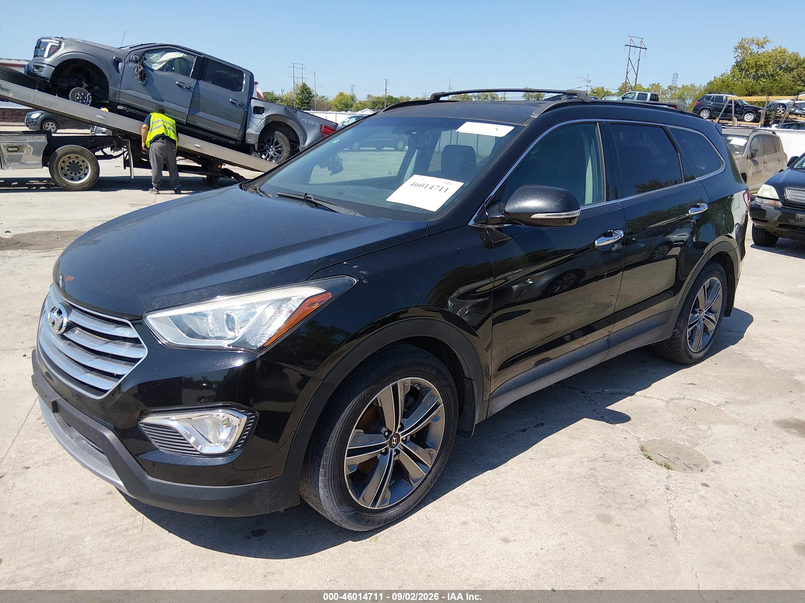 2015 Hyundai Santa Fe Limited Black vin: KM8SNDHF7FU109952