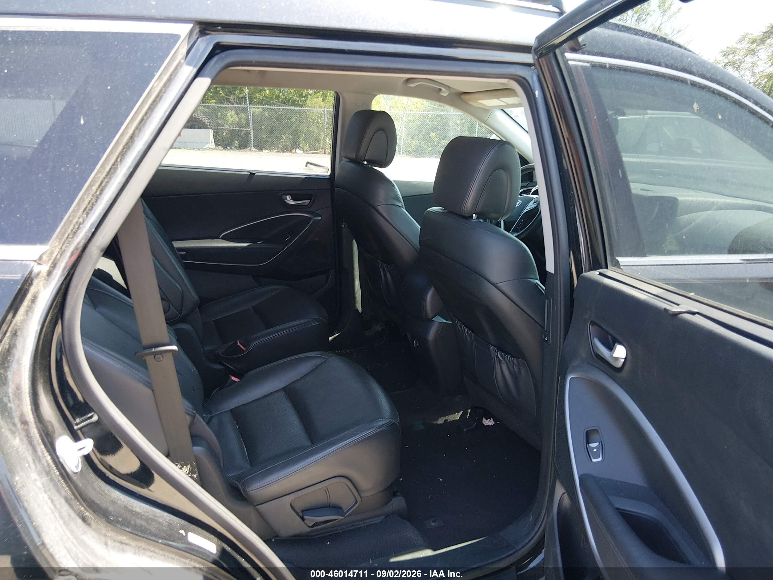 2015 Hyundai Santa Fe Limited Black vin: KM8SNDHF7FU109952