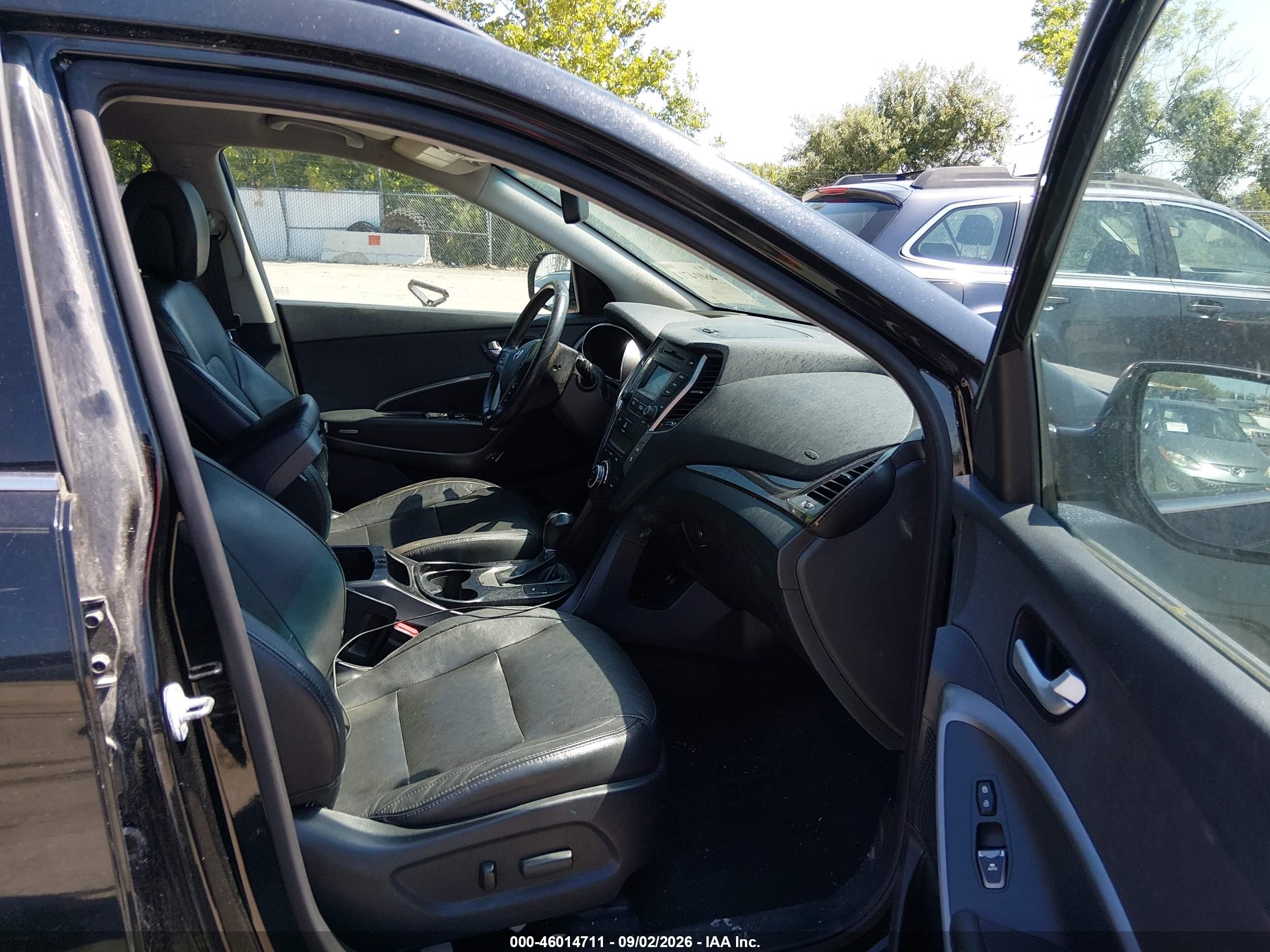 2015 Hyundai Santa Fe Limited Black vin: KM8SNDHF7FU109952