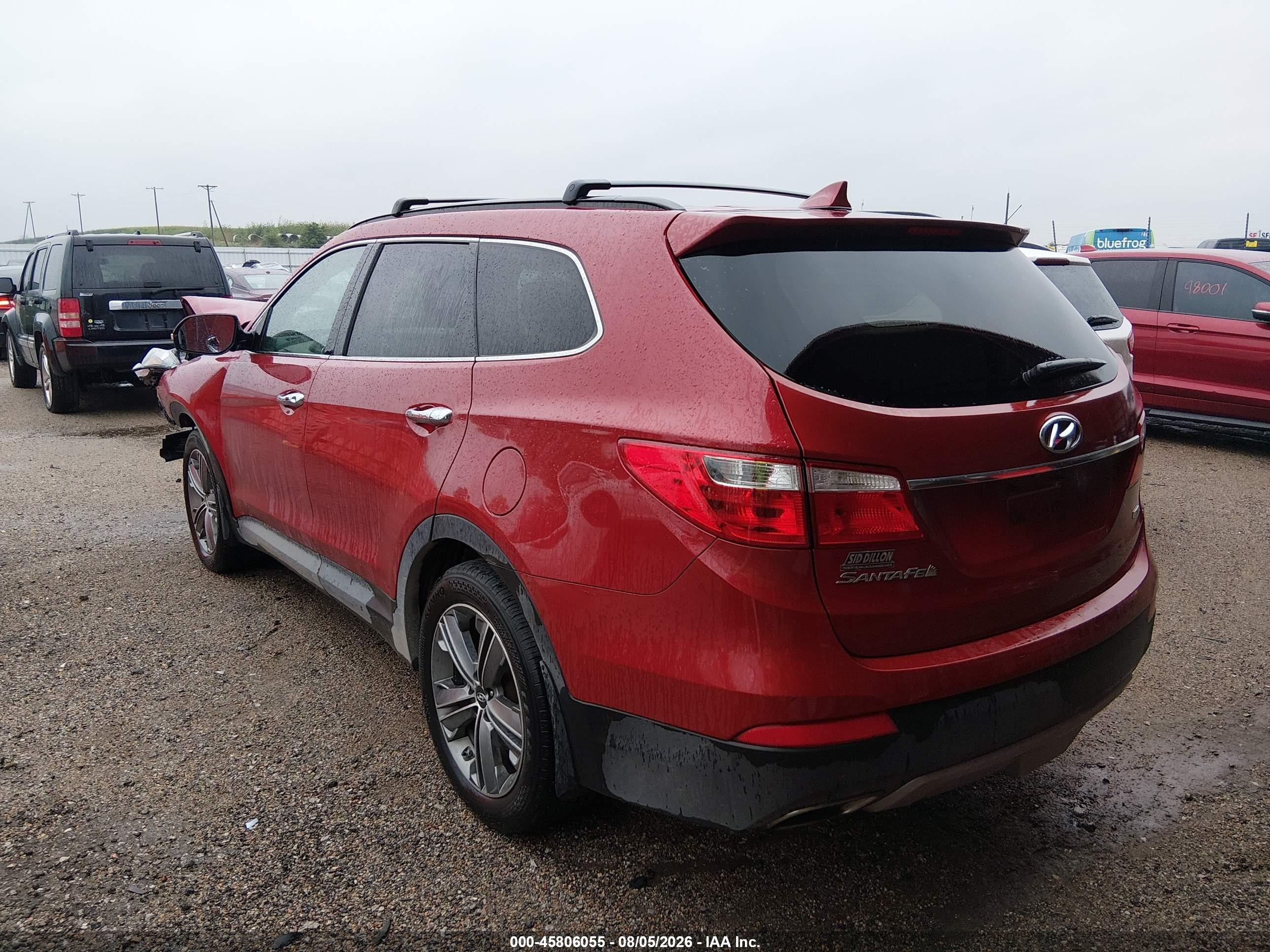 2015 Hyundai Santa Fe Gls Red vin: KM8SNDHF7FU117694