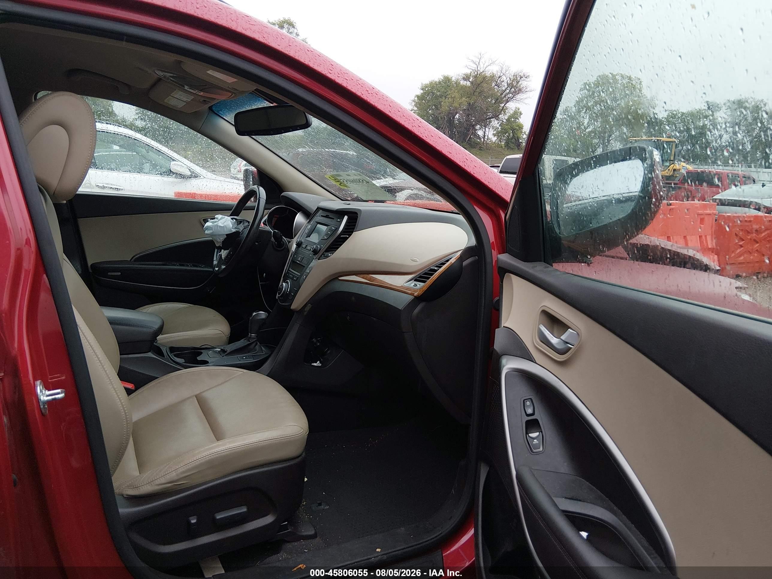 2015 Hyundai Santa Fe Gls Red vin: KM8SNDHF7FU117694