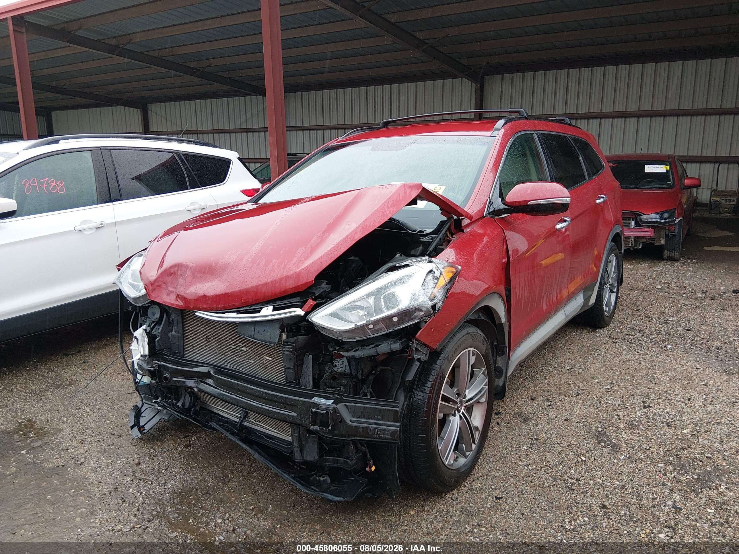 2015 Hyundai Santa Fe Gls Red vin: KM8SNDHF7FU117694