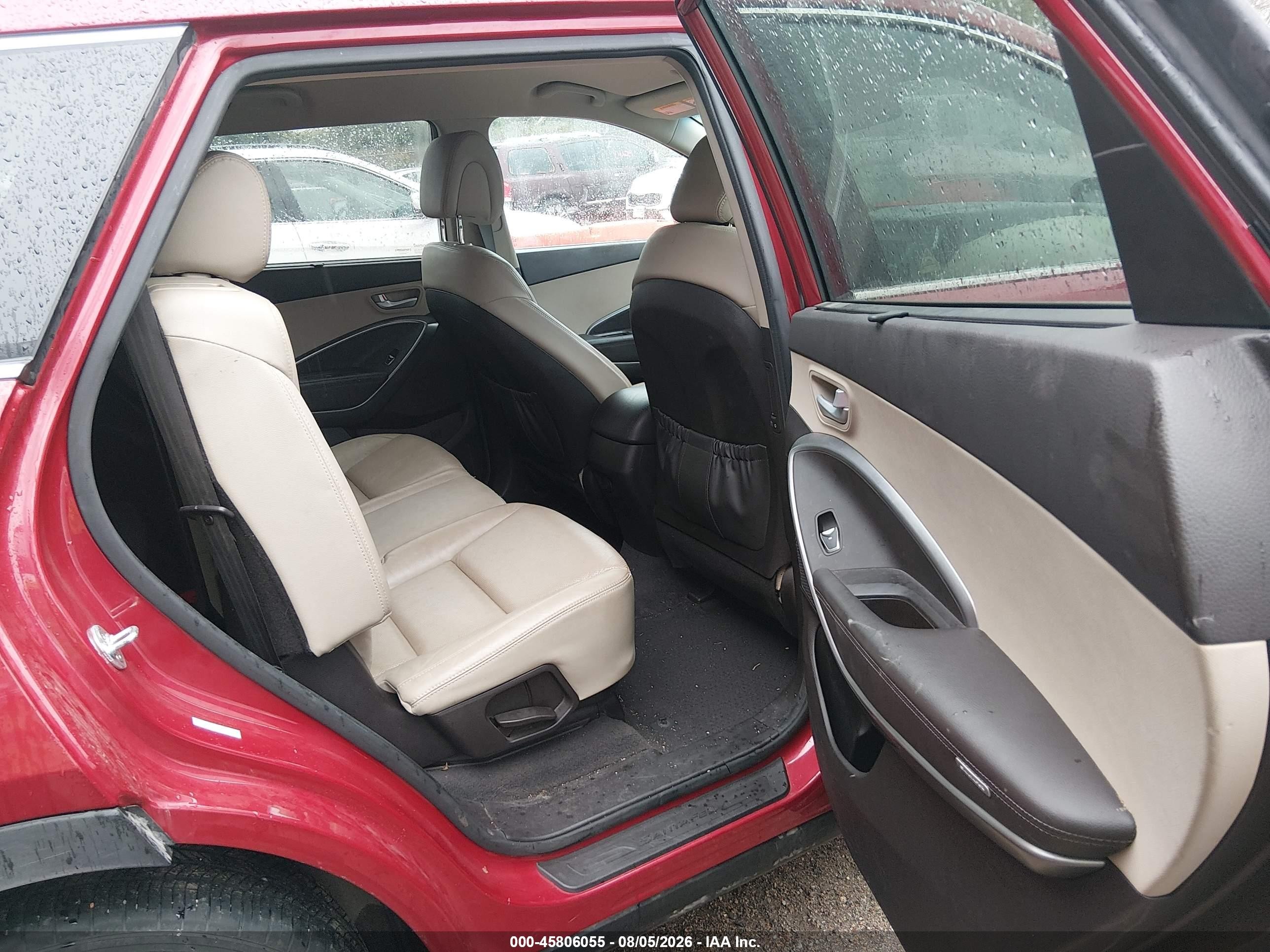 2015 Hyundai Santa Fe Gls Red vin: KM8SNDHF7FU117694