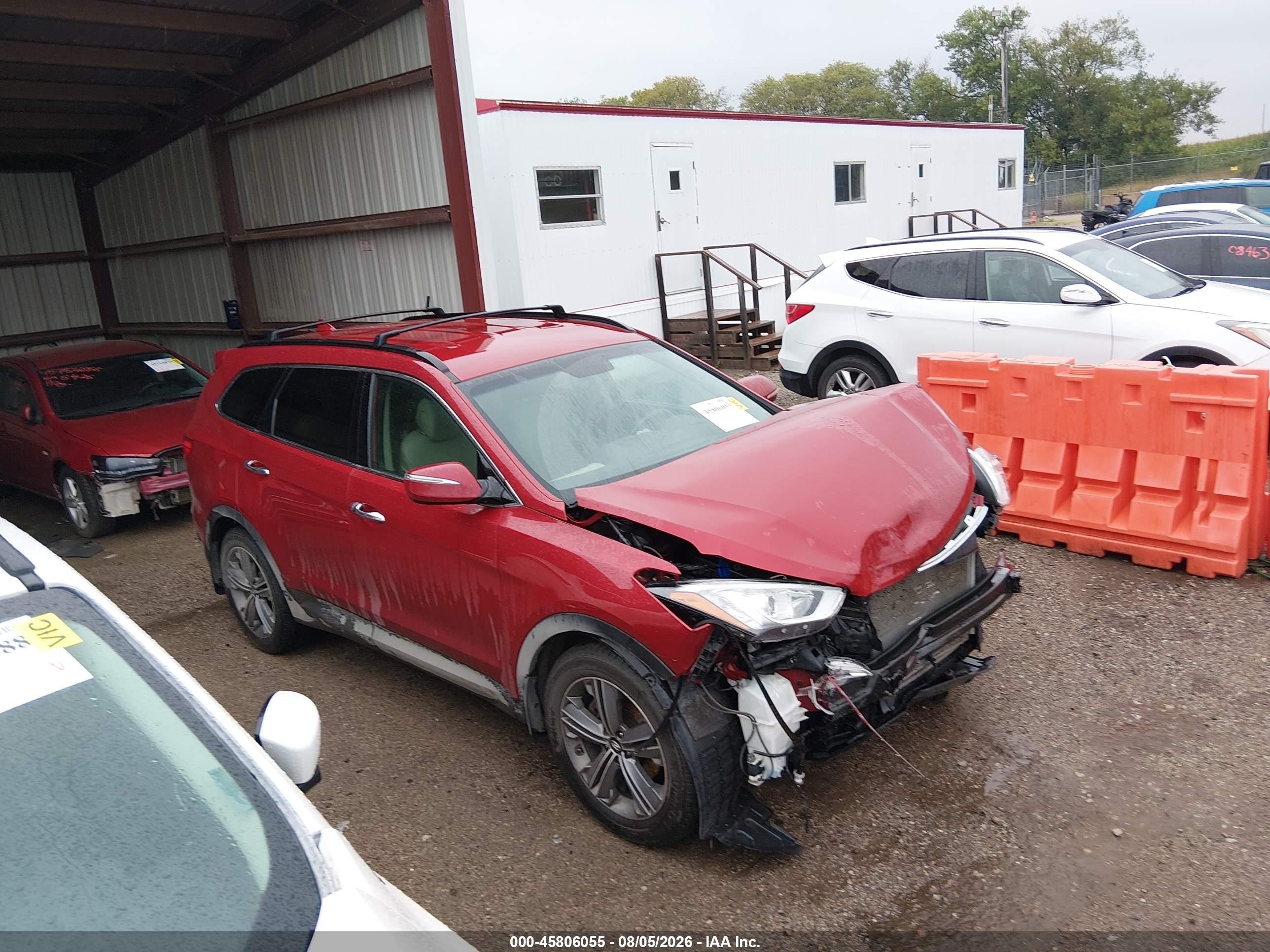 2015 Hyundai Santa Fe Gls Red vin: KM8SNDHF7FU117694