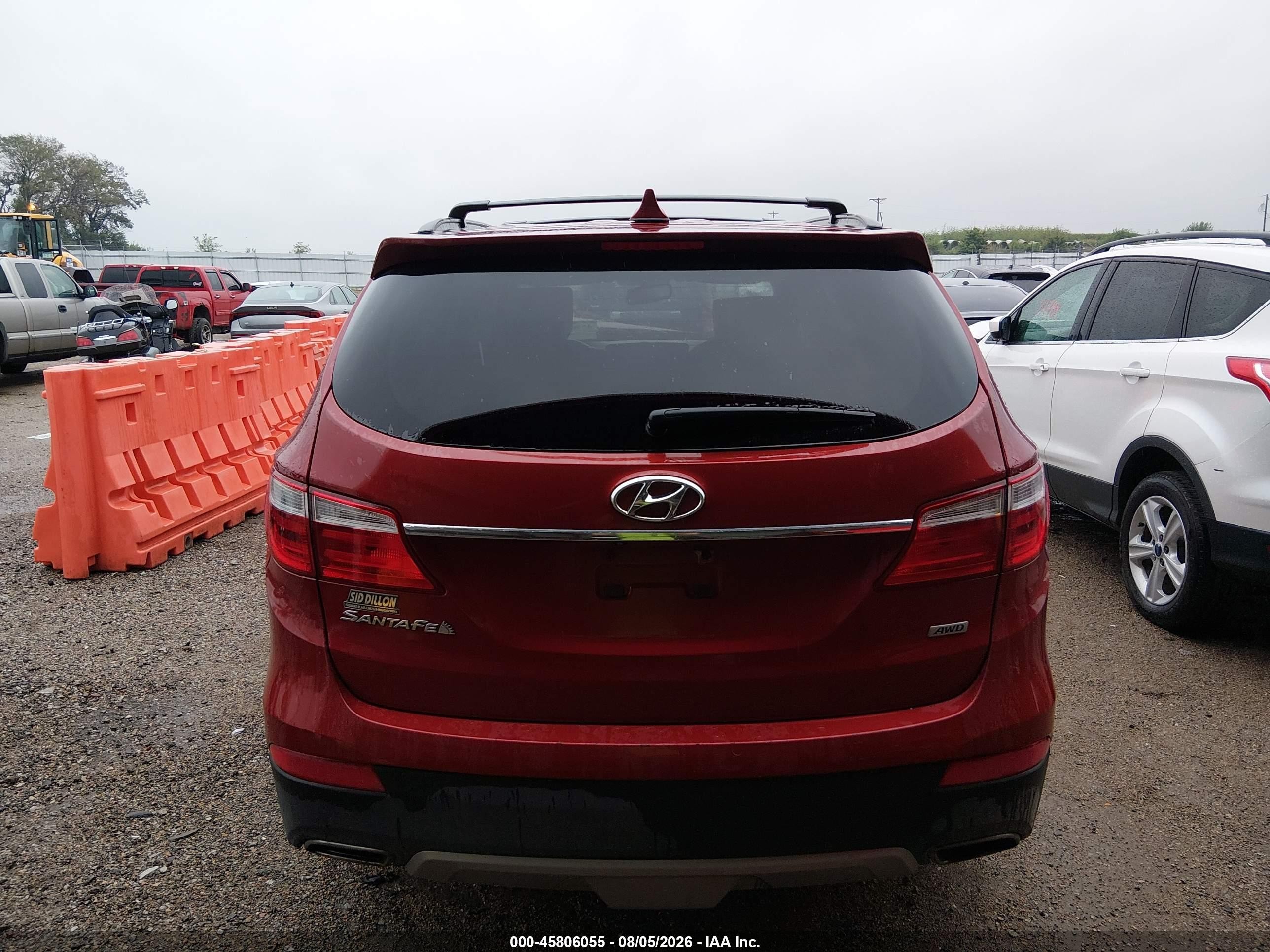 2015 Hyundai Santa Fe Gls Red vin: KM8SNDHF7FU117694
