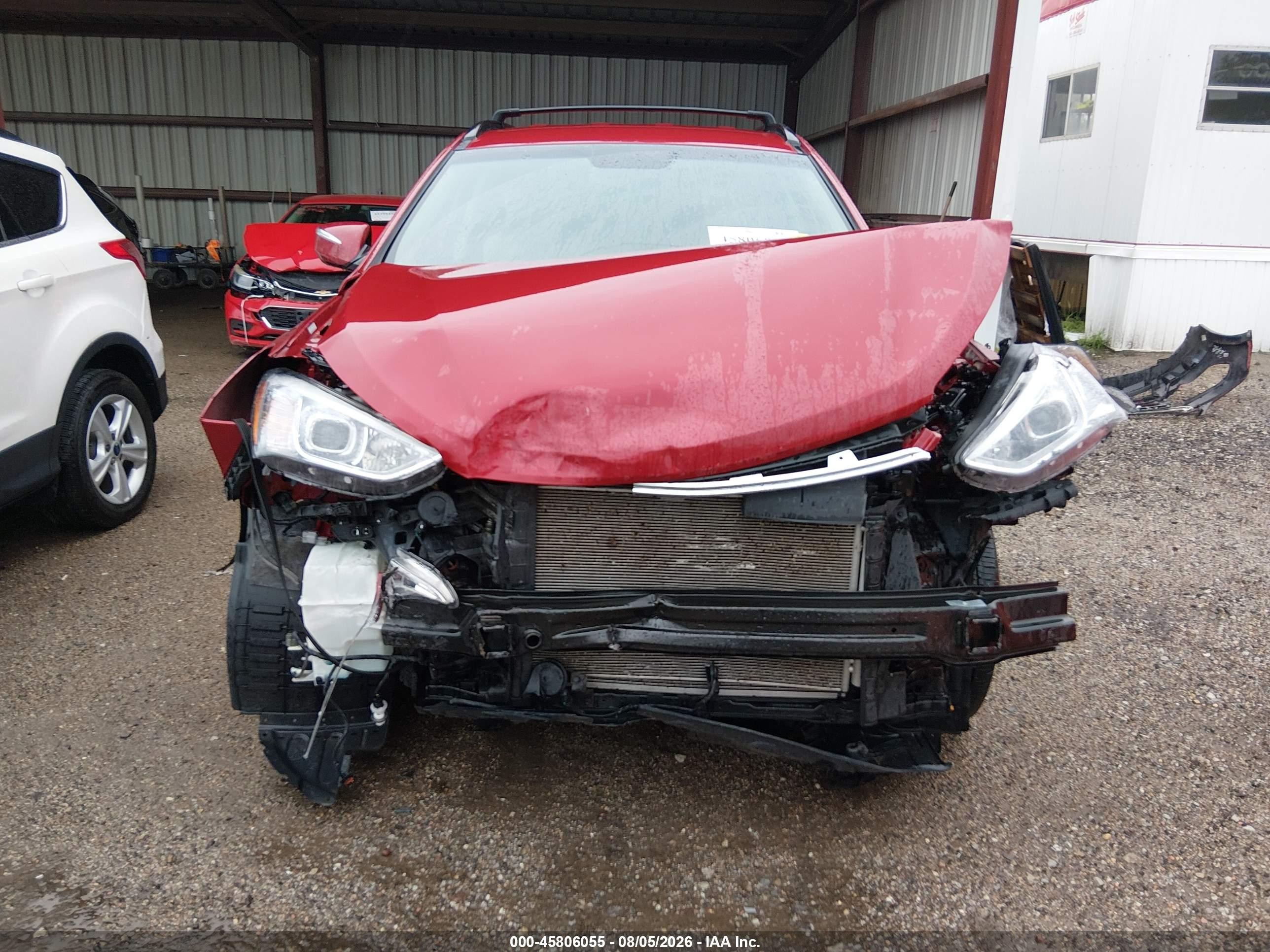 2015 Hyundai Santa Fe Gls Red vin: KM8SNDHF7FU117694