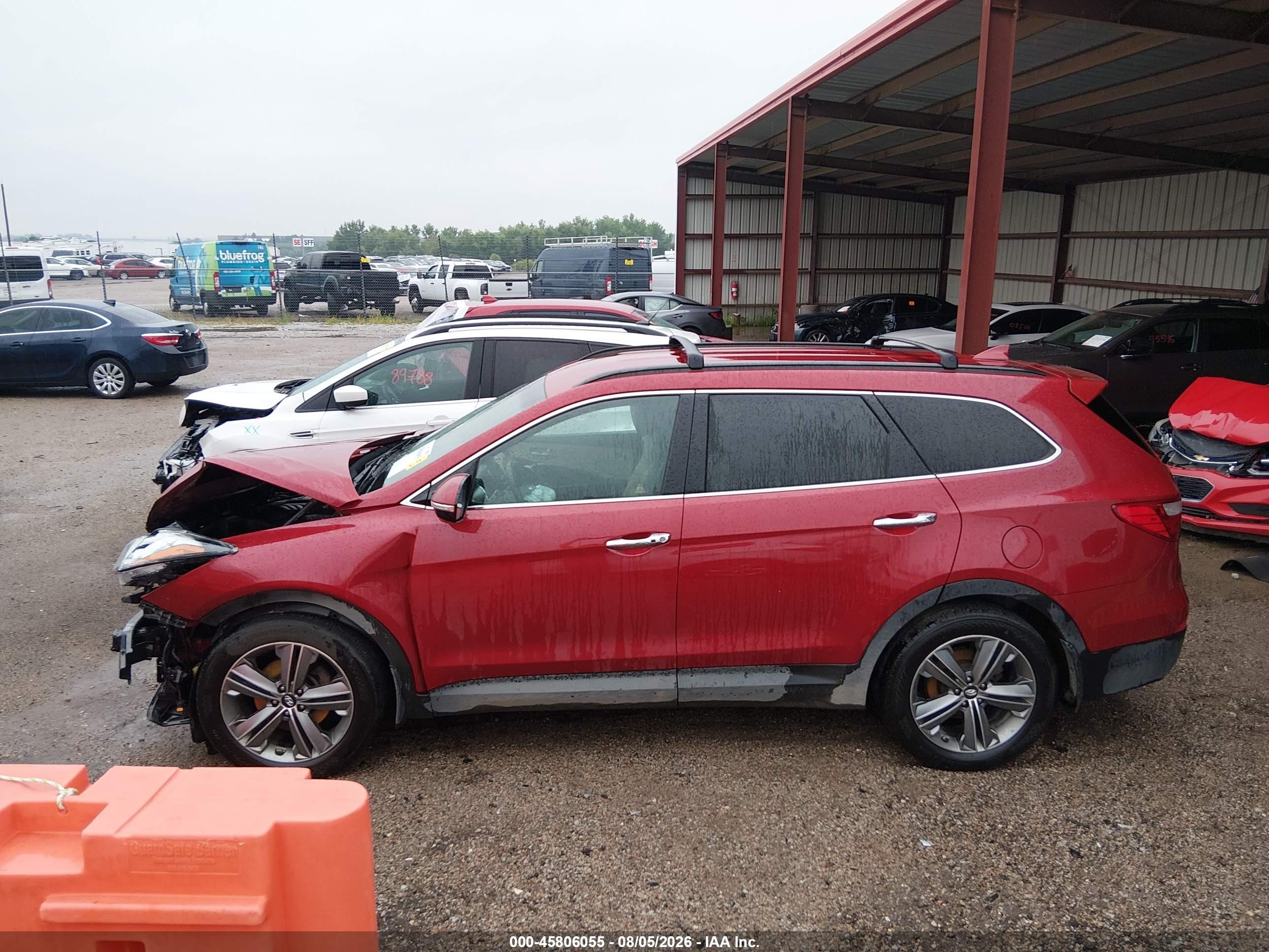 2015 Hyundai Santa Fe Gls Red vin: KM8SNDHF7FU117694